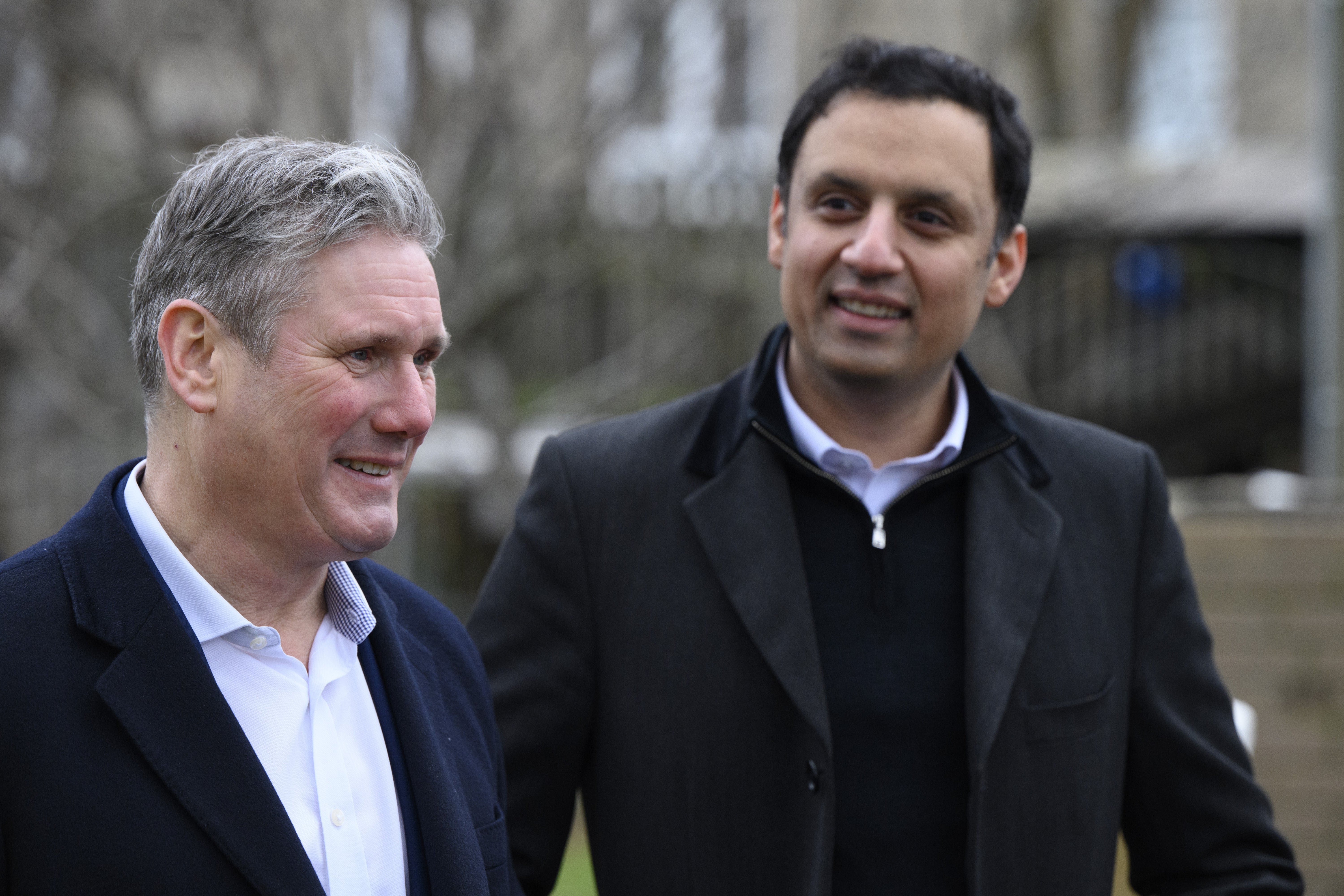 Sir Keir Starmer and Anas Sarwar (John Linton/PA)