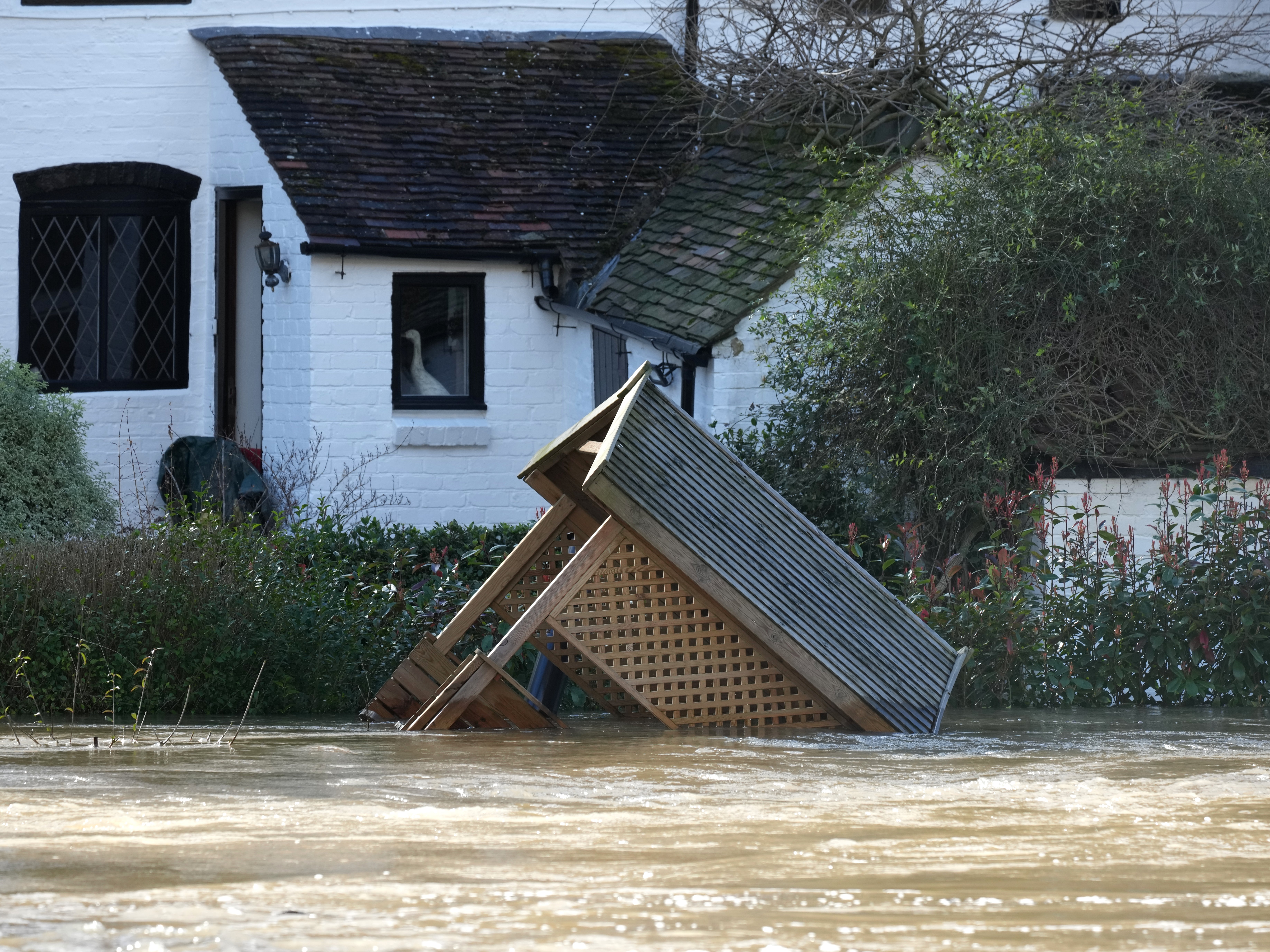 Towns in England and Wales - including Ironbridge in Shropshire - were hit by flooding during storms earlier this year