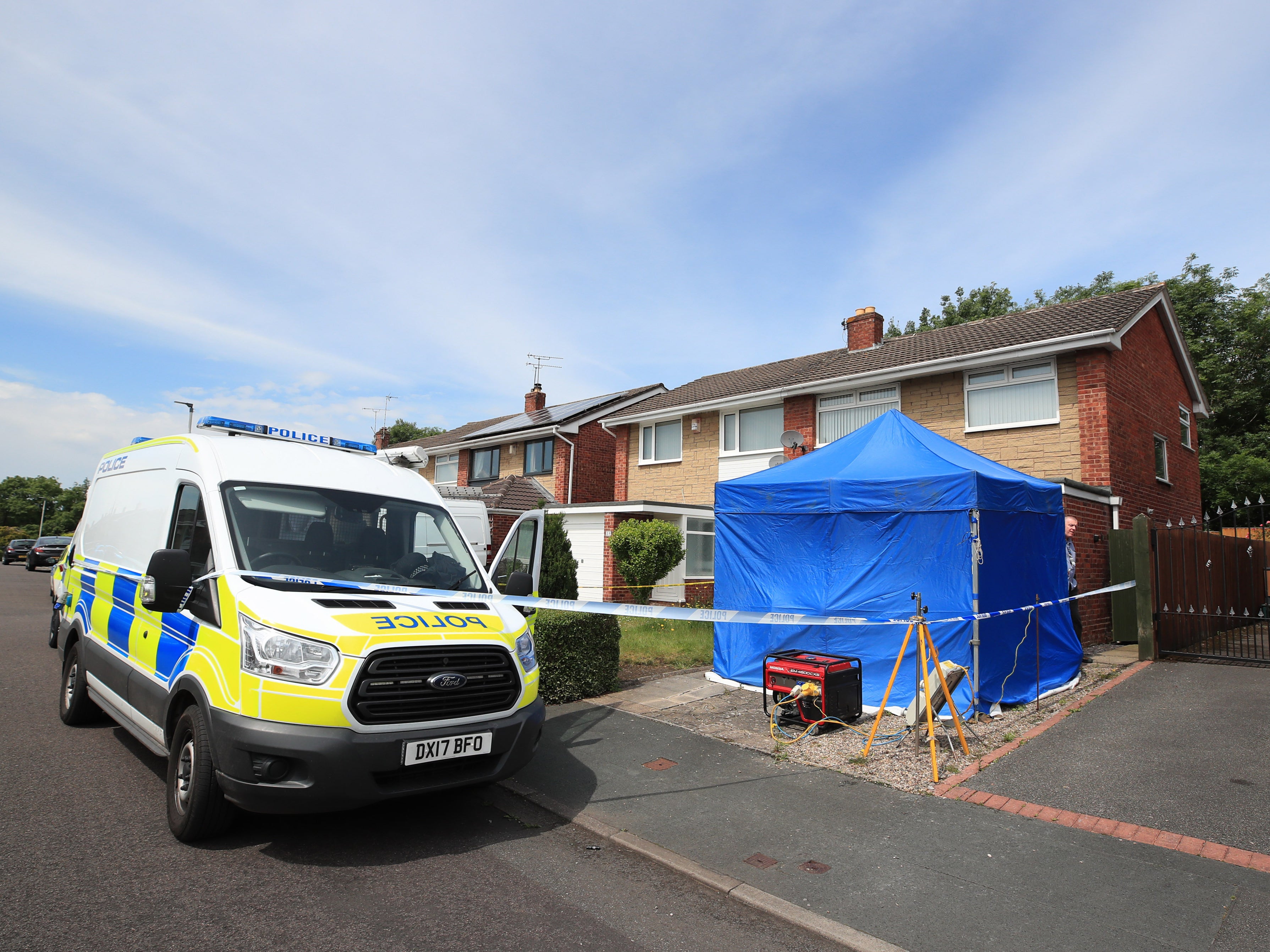 Police searching nurse Letby’s home in Hereford in June 2019