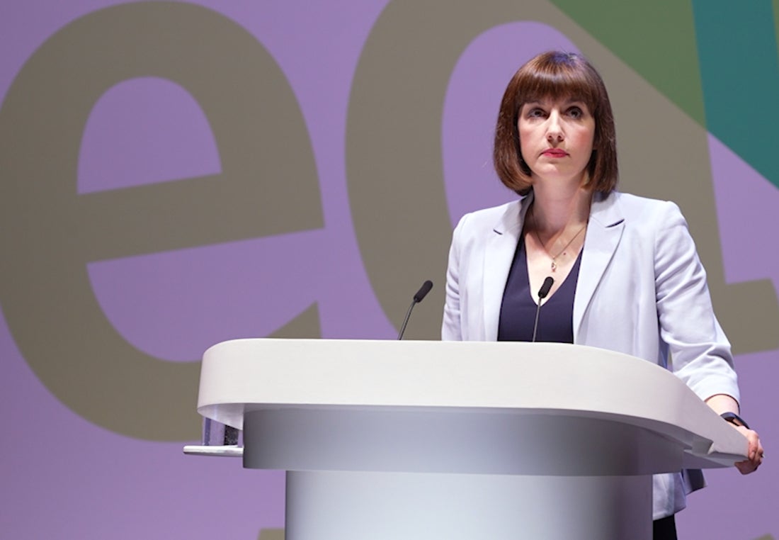 Shadow education secretary Bridget Phillipson addresses the NEU conference on Tuesday (PA)