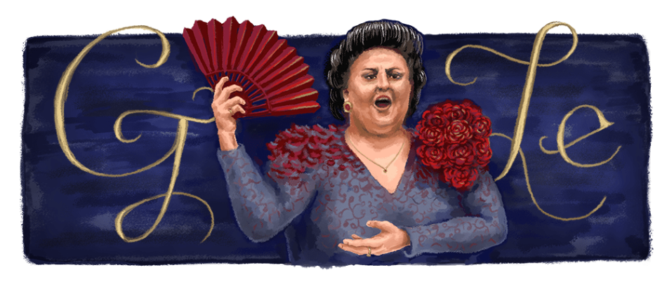 Montserrat Caballe’s Google Doodle