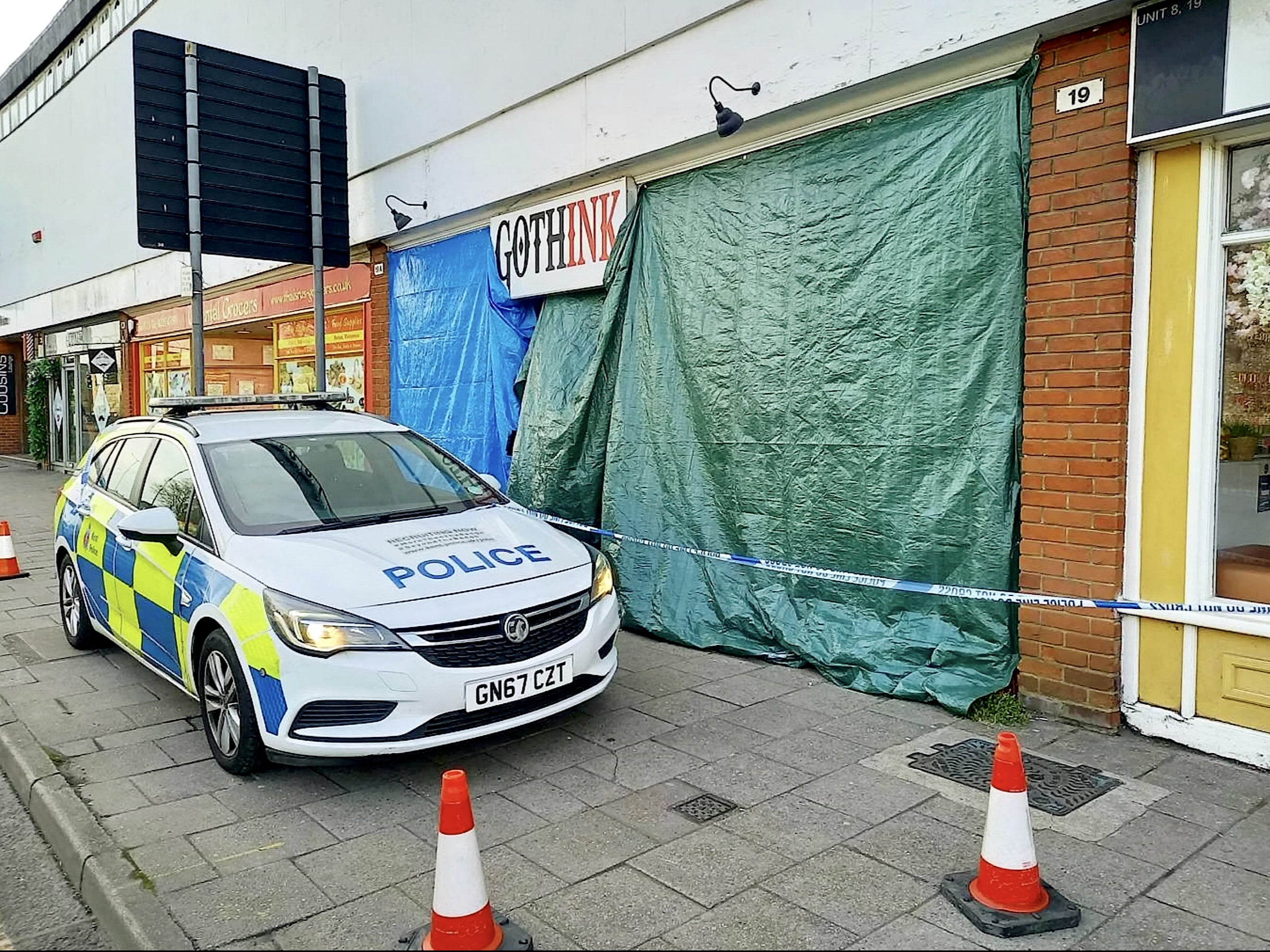 A man and a woman have been found dead in a GothInk Studio tattoo shop in Canterbury