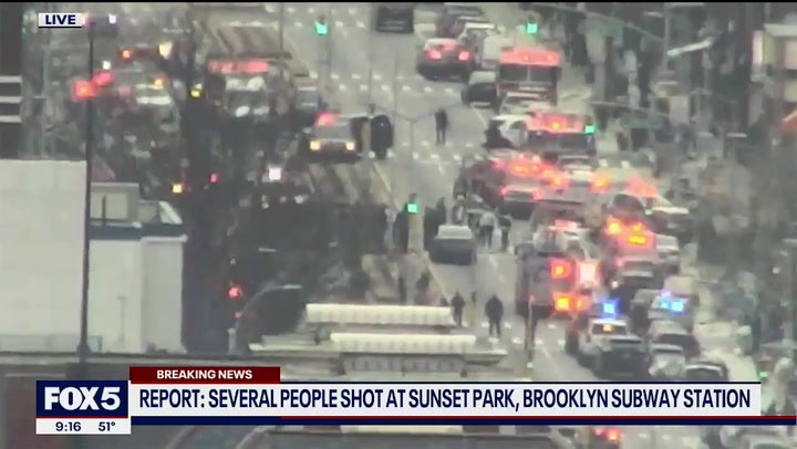 Brooklyn subway shooting: At least five shot as explosion rocks morning rush hour