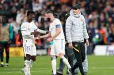 Thomas Tuchel upset with referee ‘laughing and smiling’ as Chelsea exit Champions League