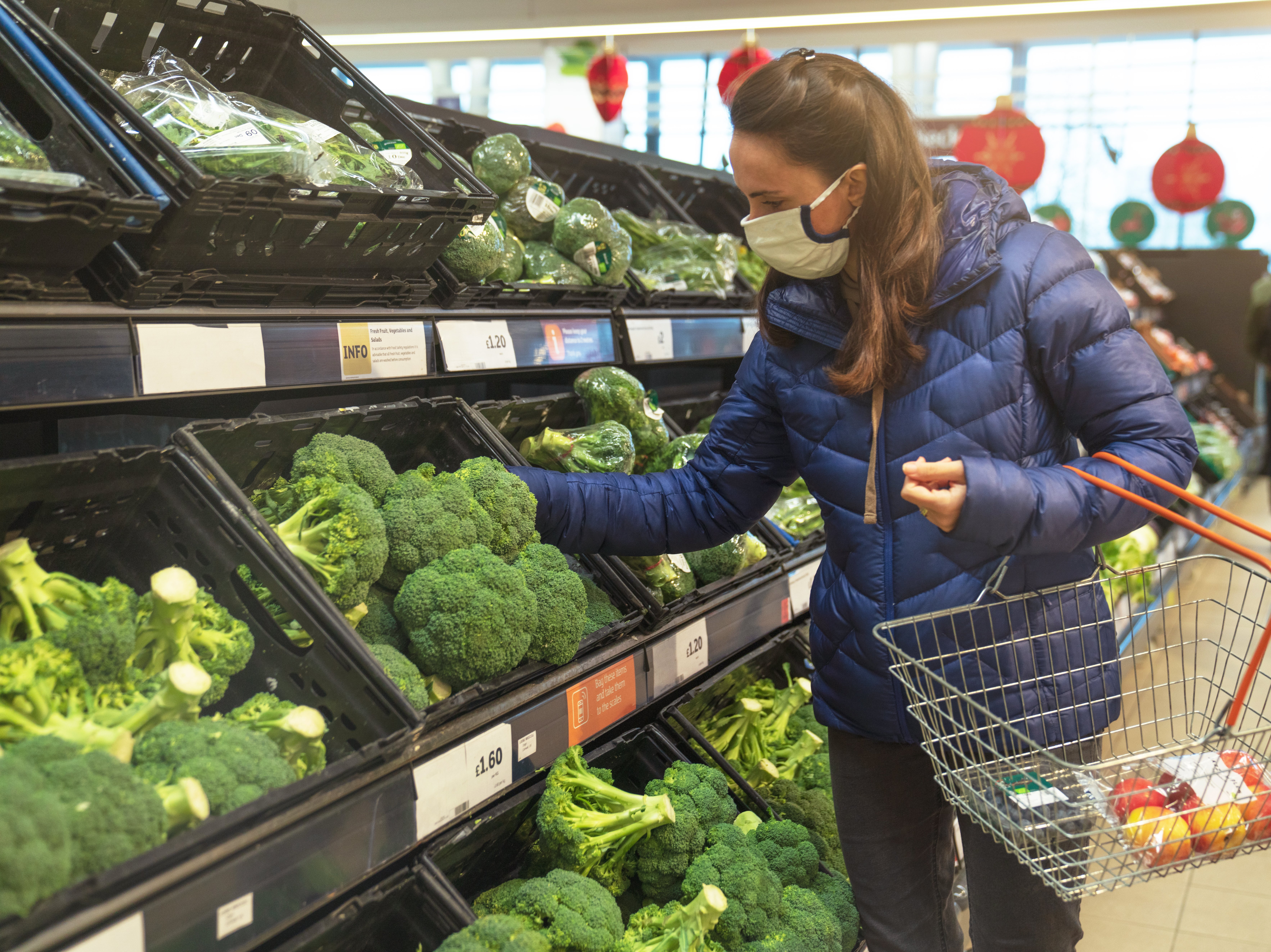 Vegetables available for 1p include broccoli florets, mushrooms, baby new potatoes and many more