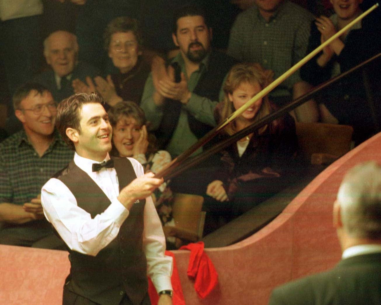 Ronnie O’Sullivan fired snooker’s fastest maximum break 25 years ago (PA Media)