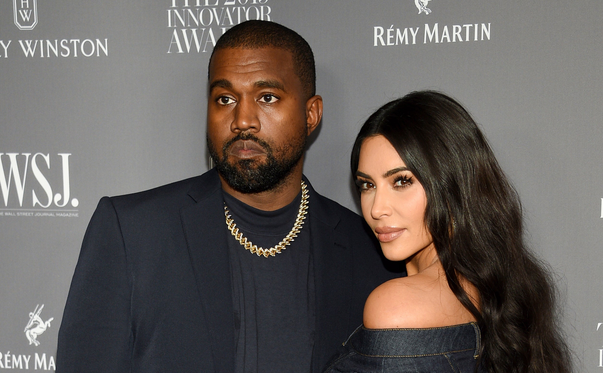 Kanye West and Kim Kardashian attend the WSJ. Magazine Innovator Awards in November 2019, in New York.