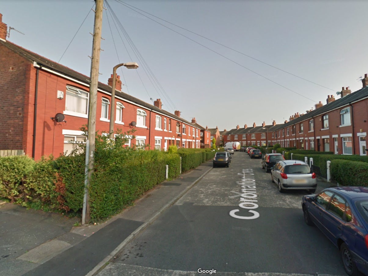 A fire broke out at a house in Coronation Crescent, Preston, on 8 April 2022