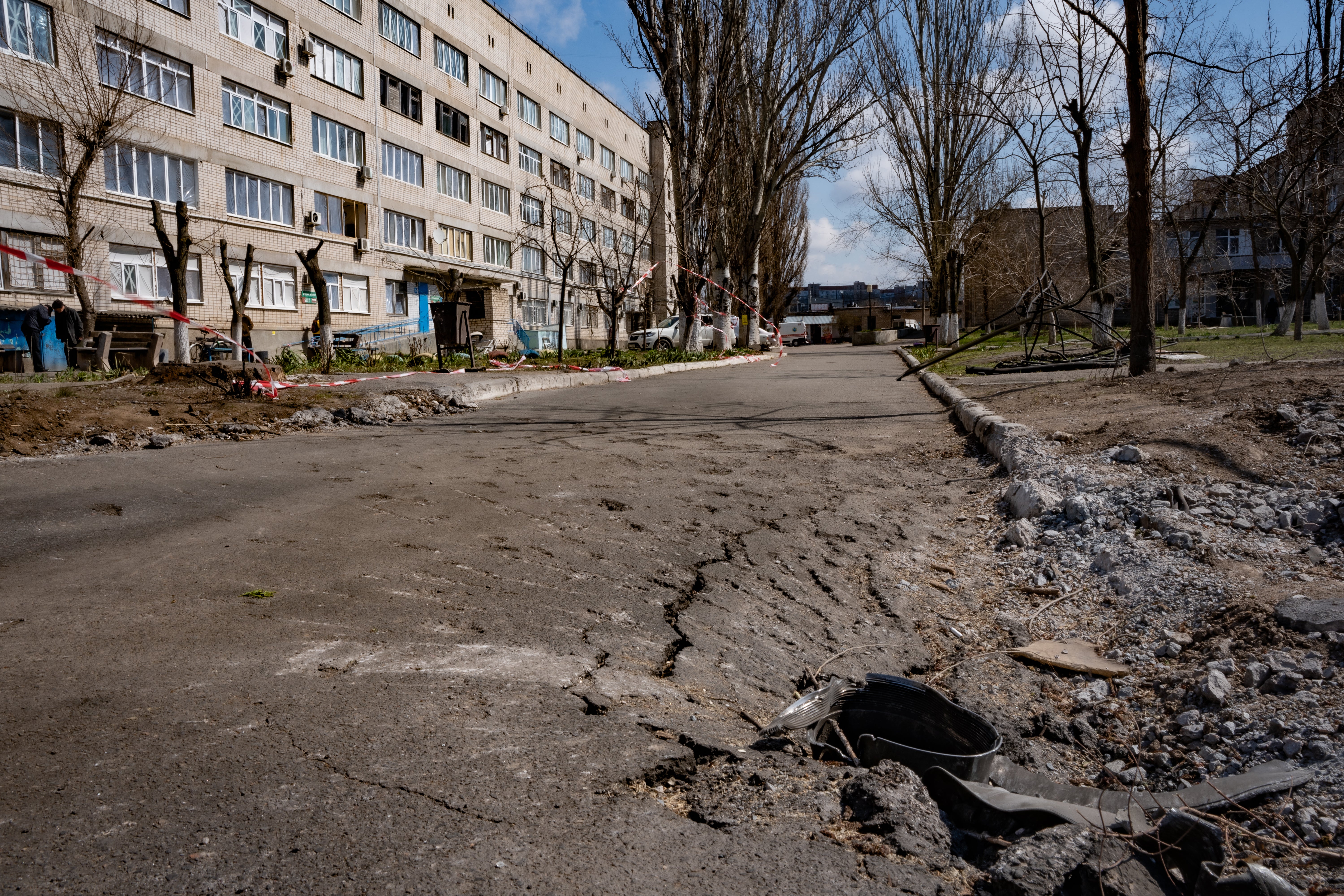 One of the missiles which hit Mykolaiv’s Hospital No 5