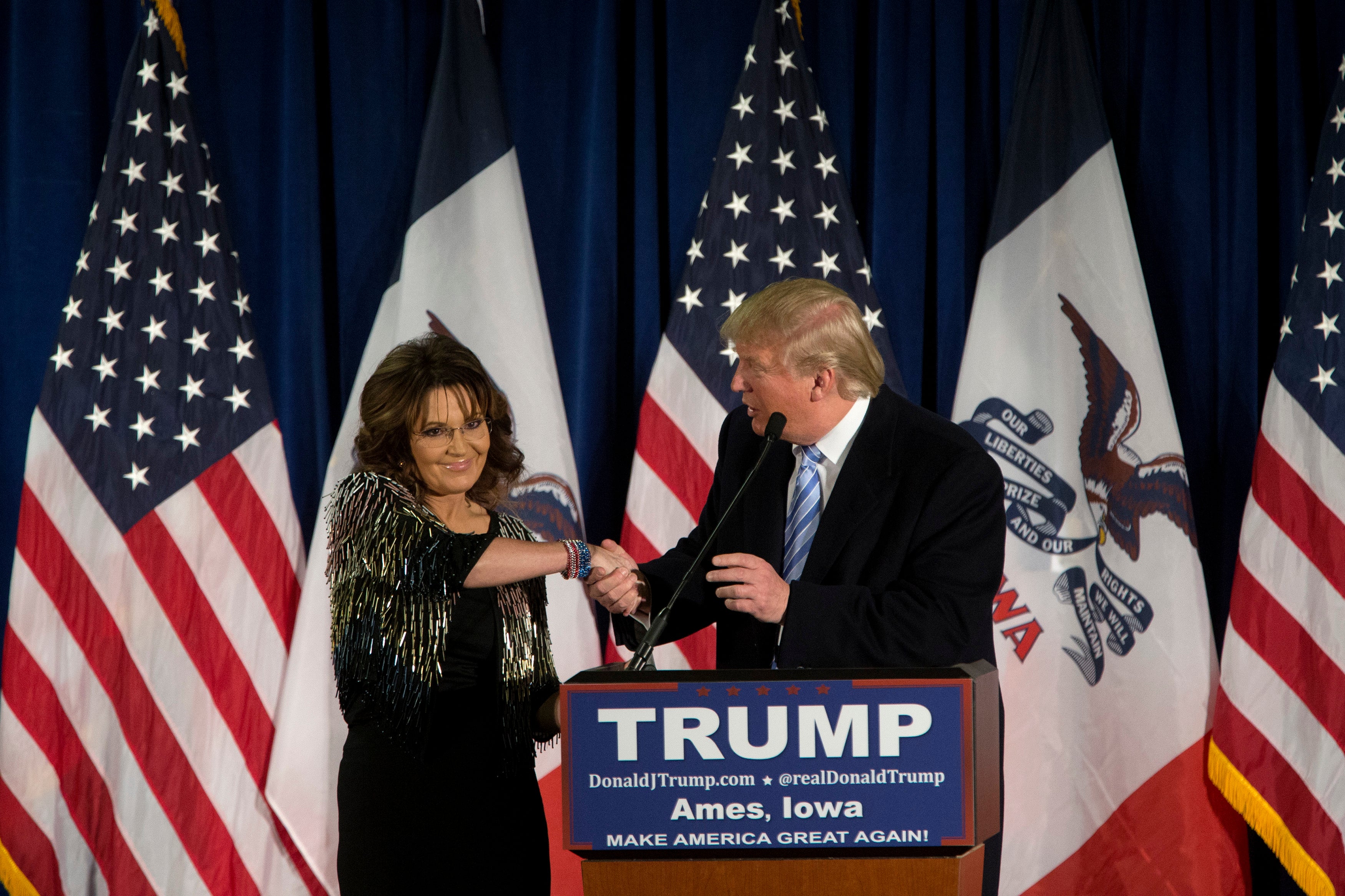 Sarah Palin has the endorsement of Donald Trump