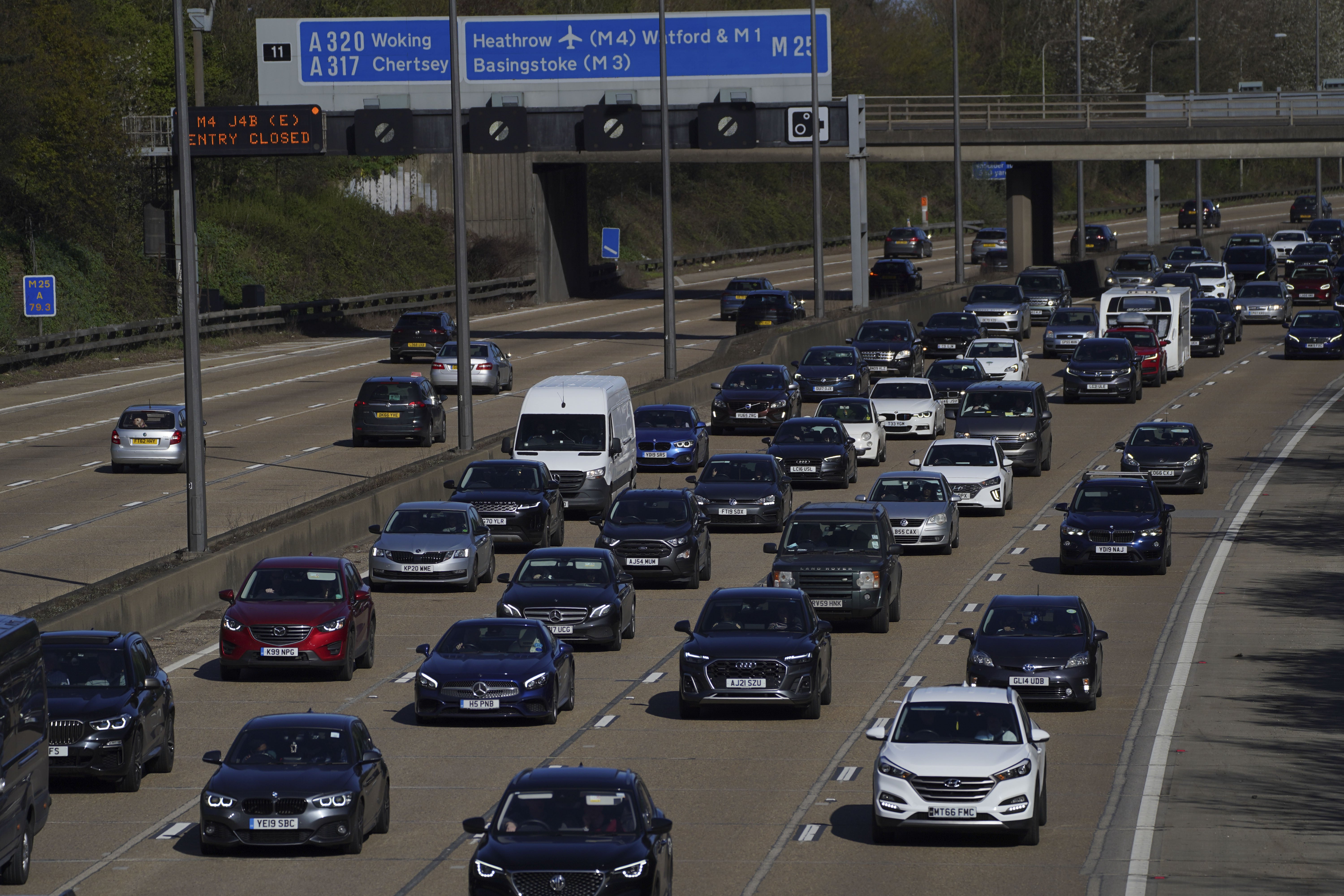 Travellers have been warned of potential disruption over the busy Easter weekend (Steve Parsons/PA)