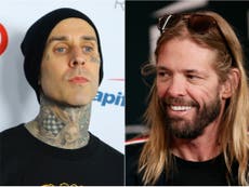 Travis Barker gets tattoo in memory of Taylor Hawkins