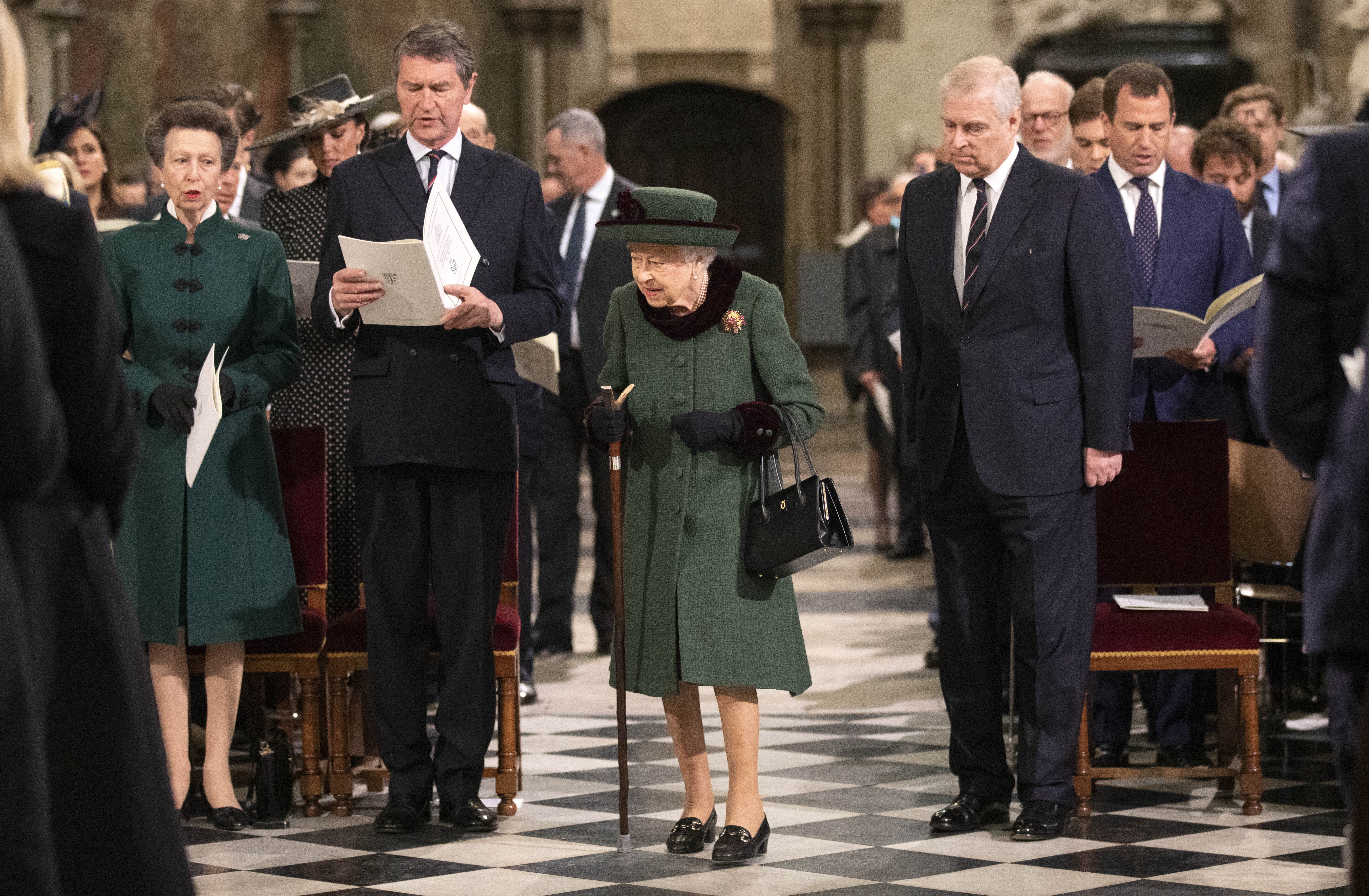 The Queen, whose last major event was the memorial service for the Duke of Edinburgh, is expected to miss the Easter Sunday service (Richard Pohle/The Times/PA)