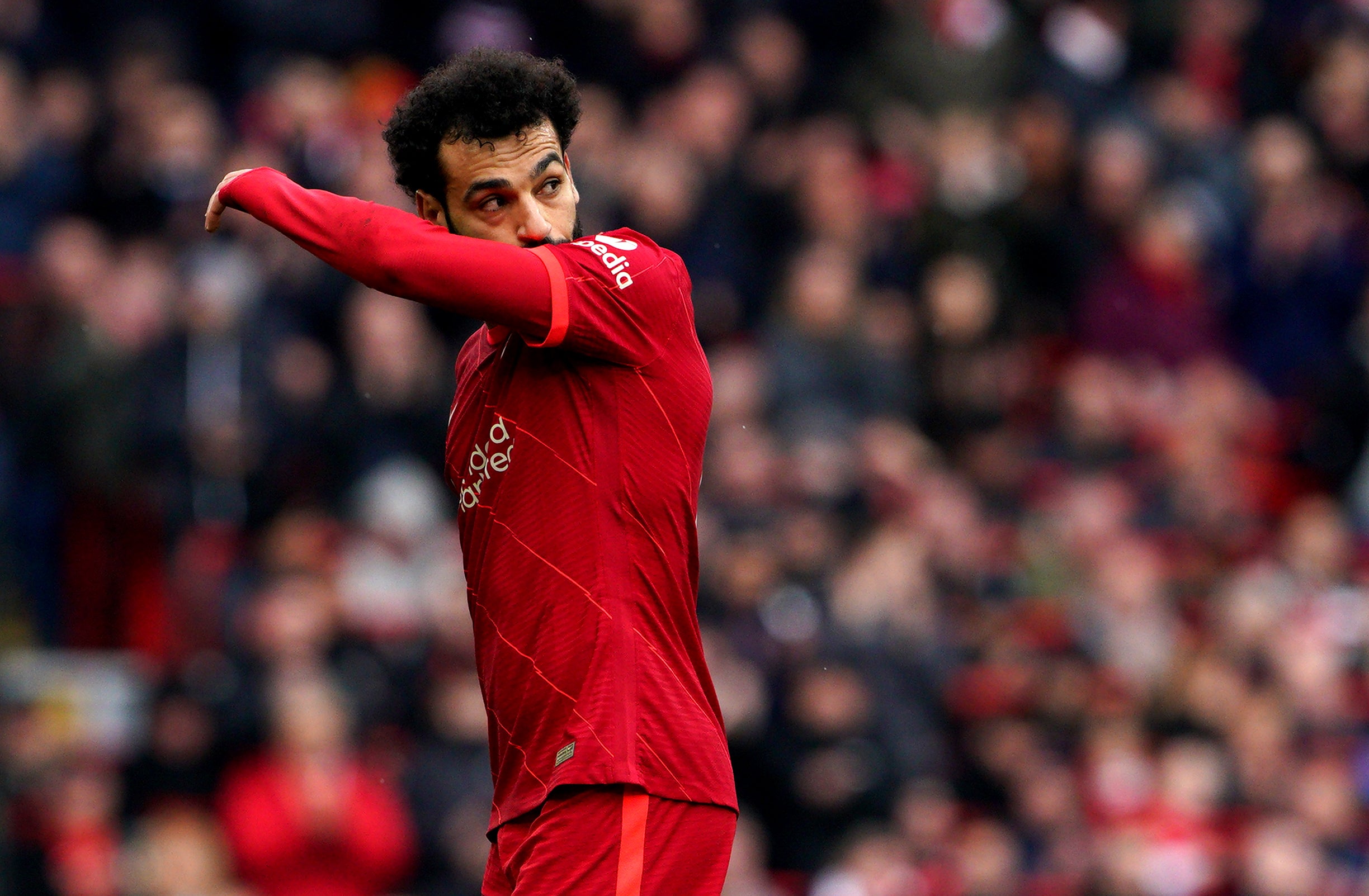 The goals have dried up for Mohamed Salah (Peter Byrne/PA)