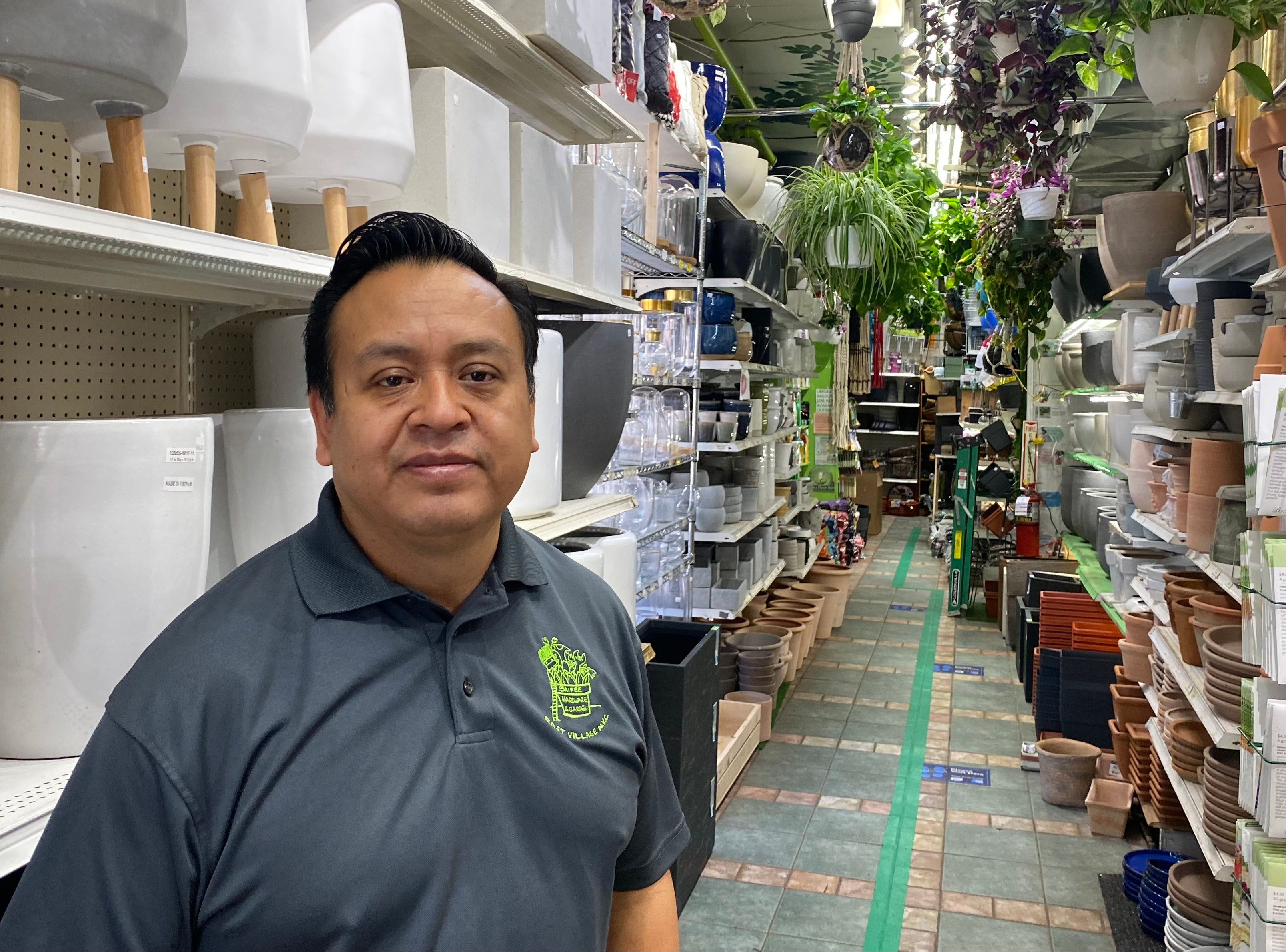 Francisco Puebla, a manager at Saifee Hardware & Garden in the East Village, helped cops capture Brooklyn shooter Frank James.