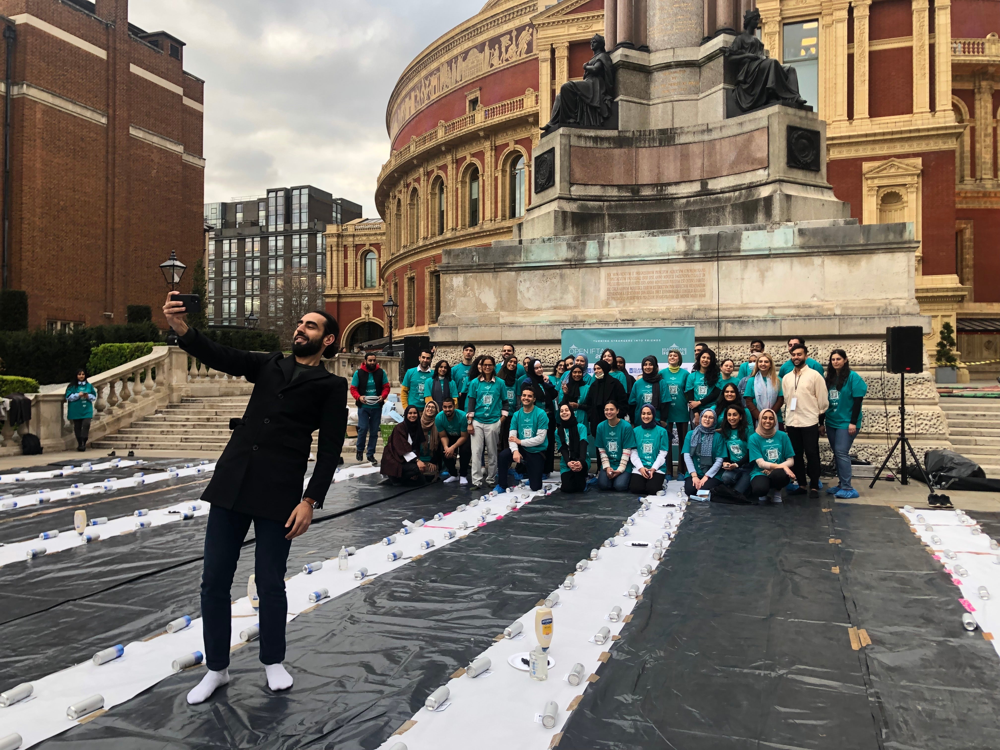 Omar Salha (L) began Ramadan Tent Project nine years ago while at SOAS University of London