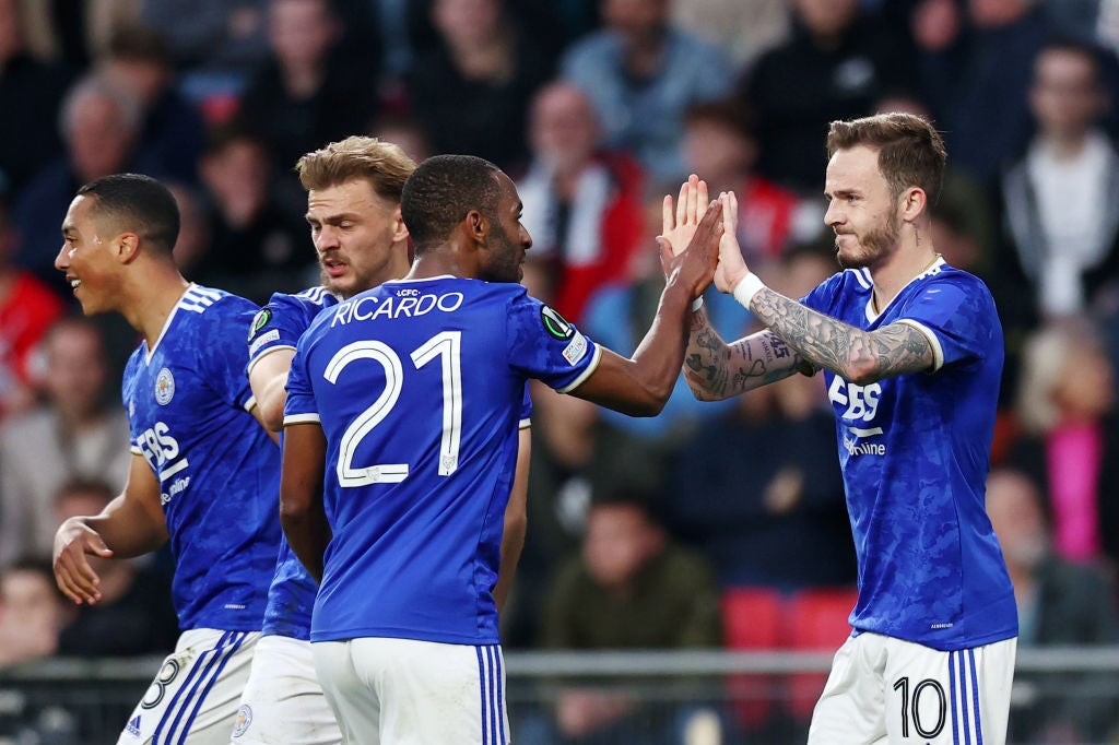 James Maddison equalised as Leicester improved late on