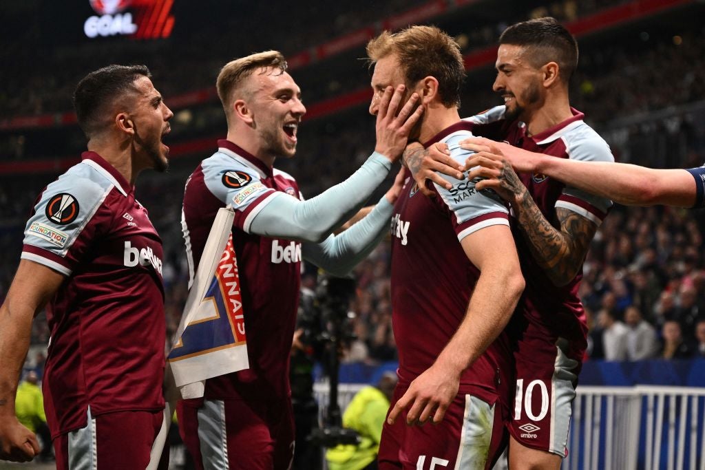 Craig Dawson put West Ham ahead after Lyon started well