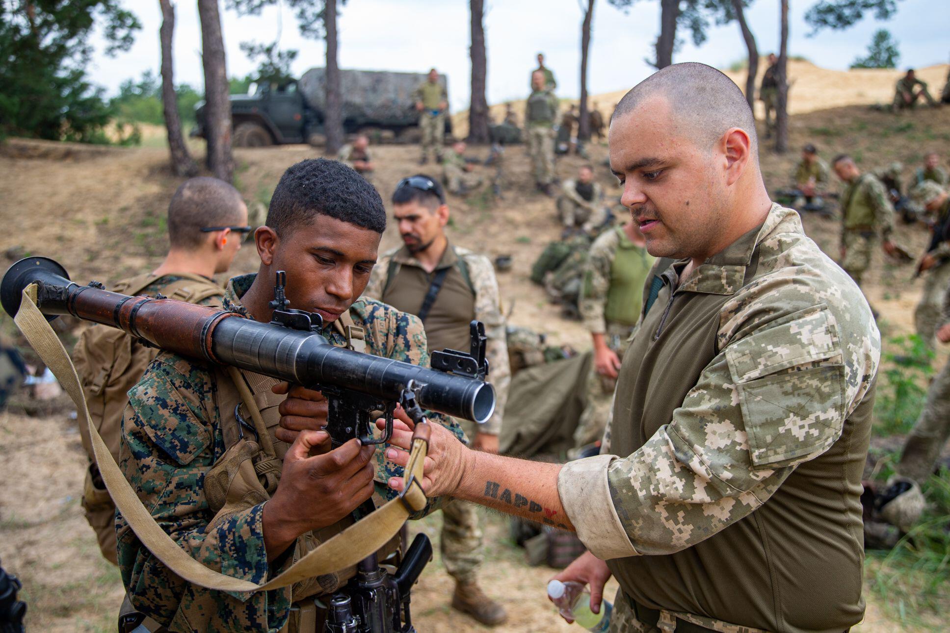 Ukrainian Marine Pvt. Aiden Aslin, from Nottinghamshire (Alamy)