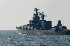 Ukraine news – live: Russian Black Sea Fleet targeted as US to send missiles to Kyiv