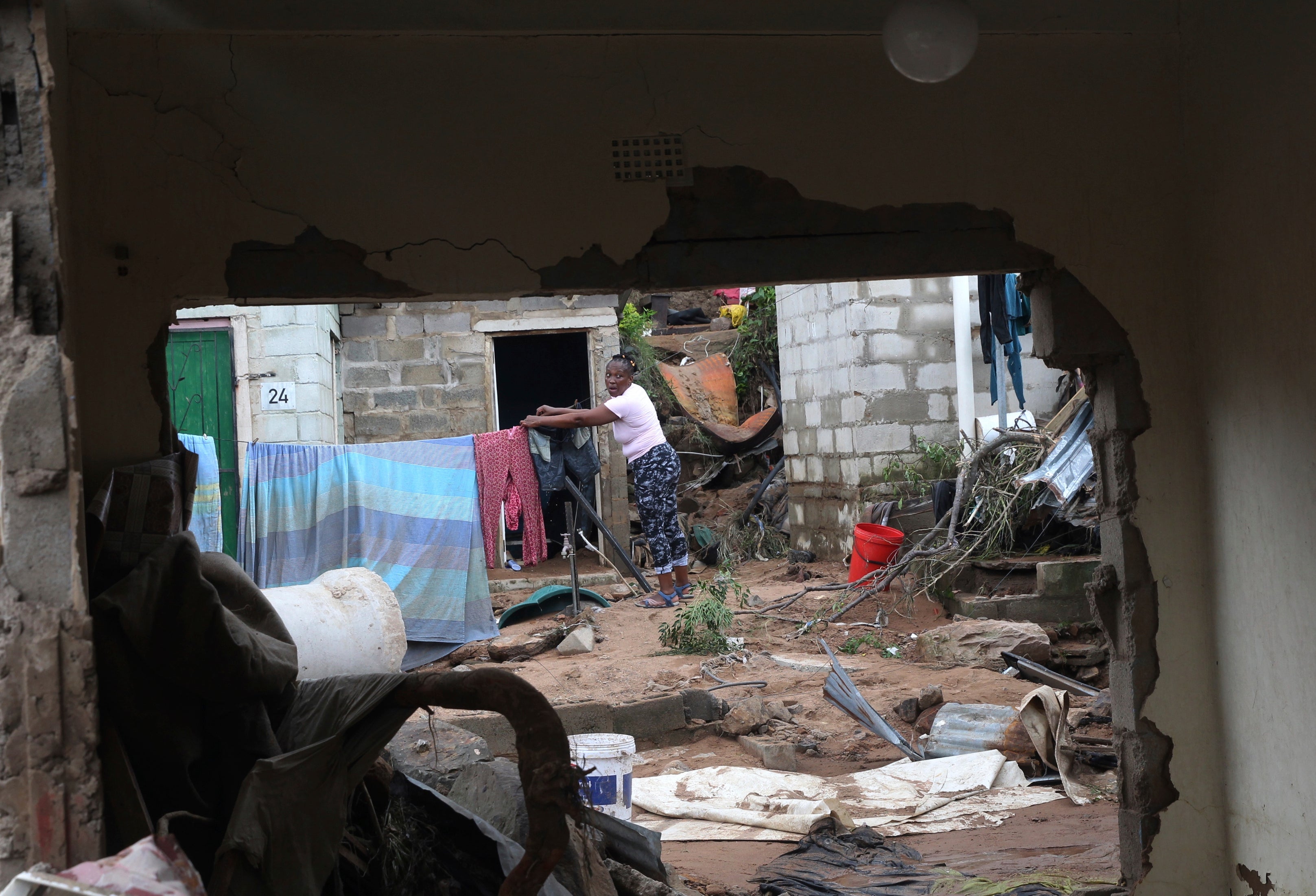 Heavy rain has wreaked havoc in South Africa’s eastern KwaZulu-Natal province