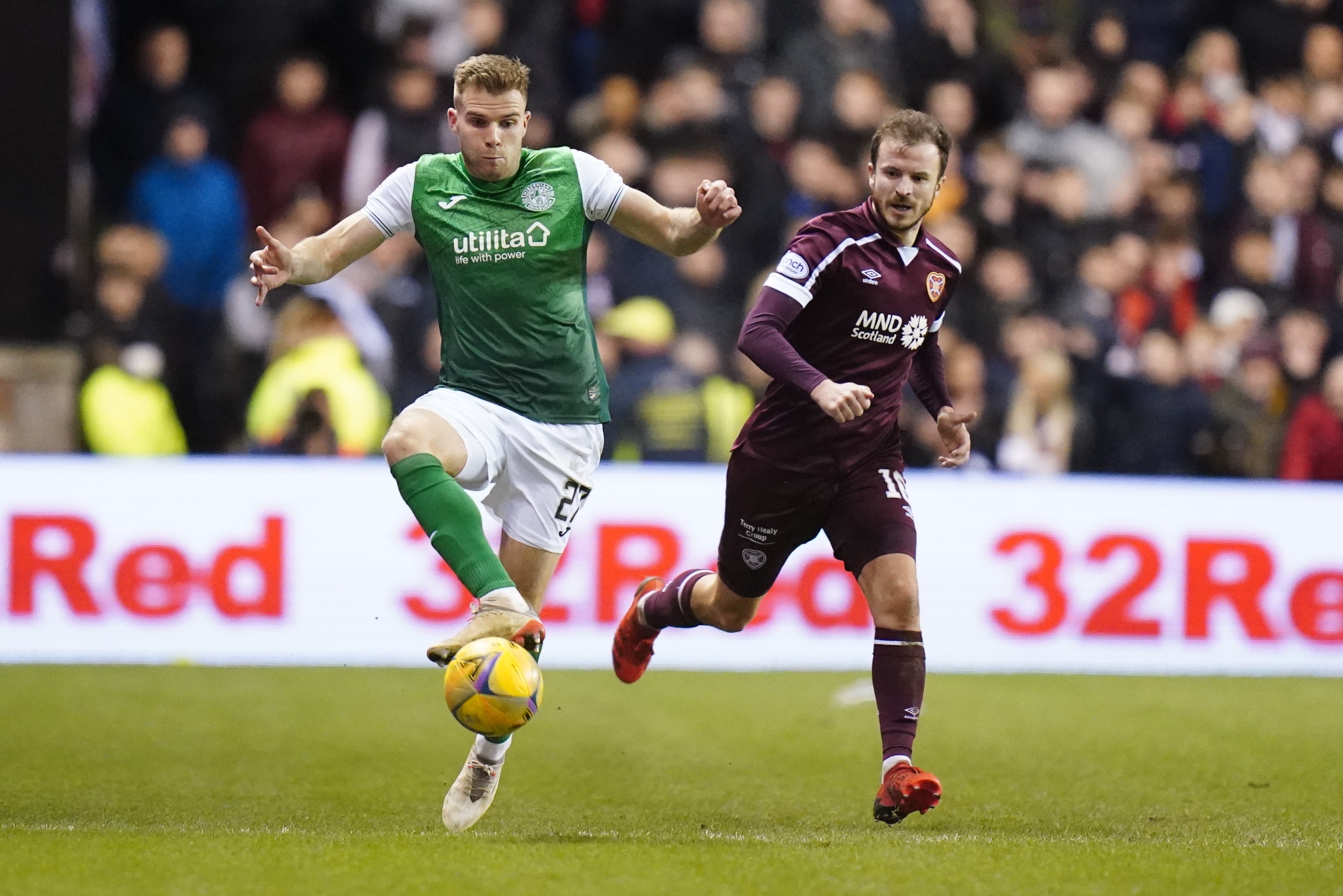 Hibernian and Hearts meet at Hampden on Saturday (Jane Barlow/PA)