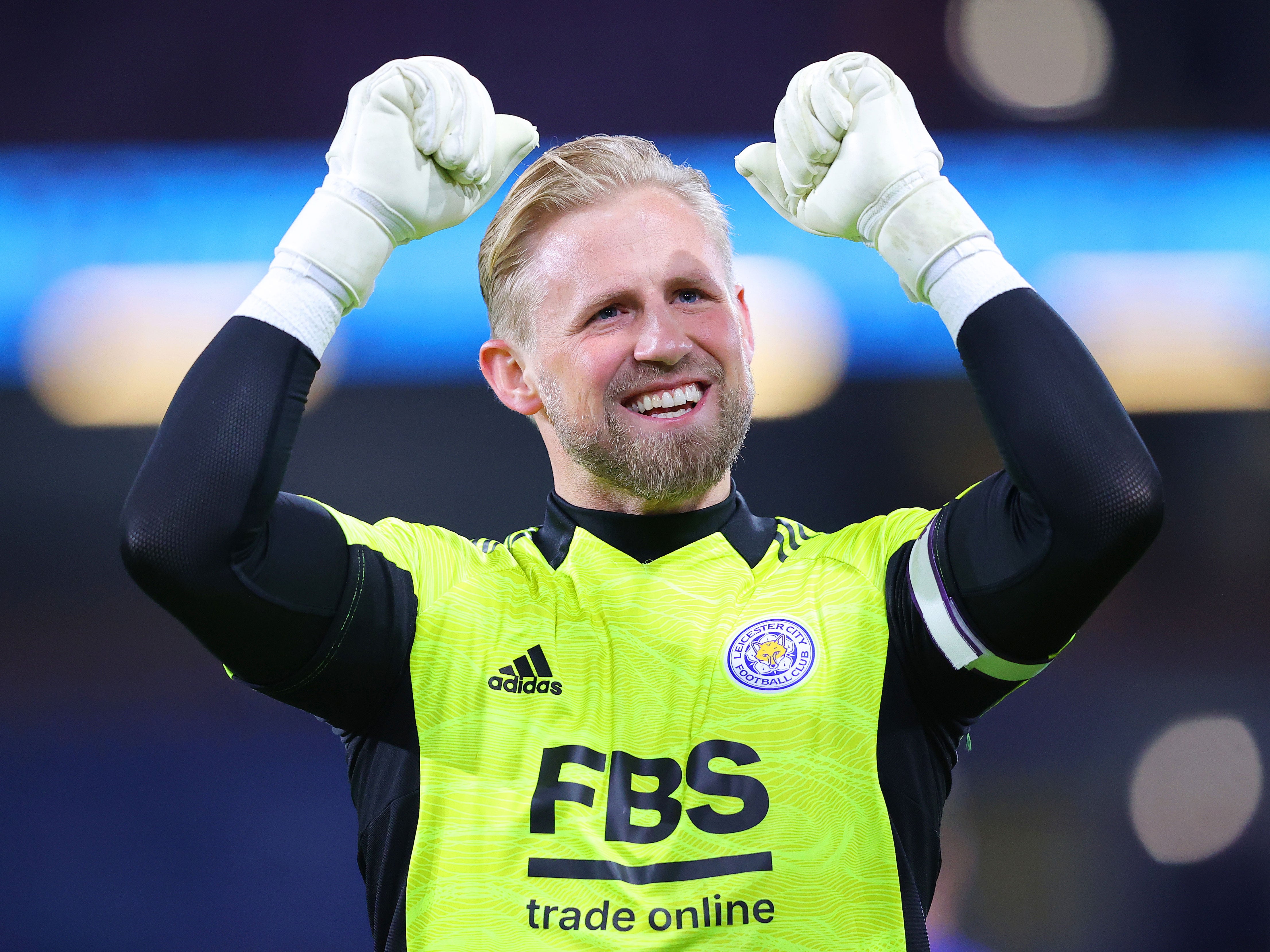 Leicester City goalkeeper Kasper Schmeichel