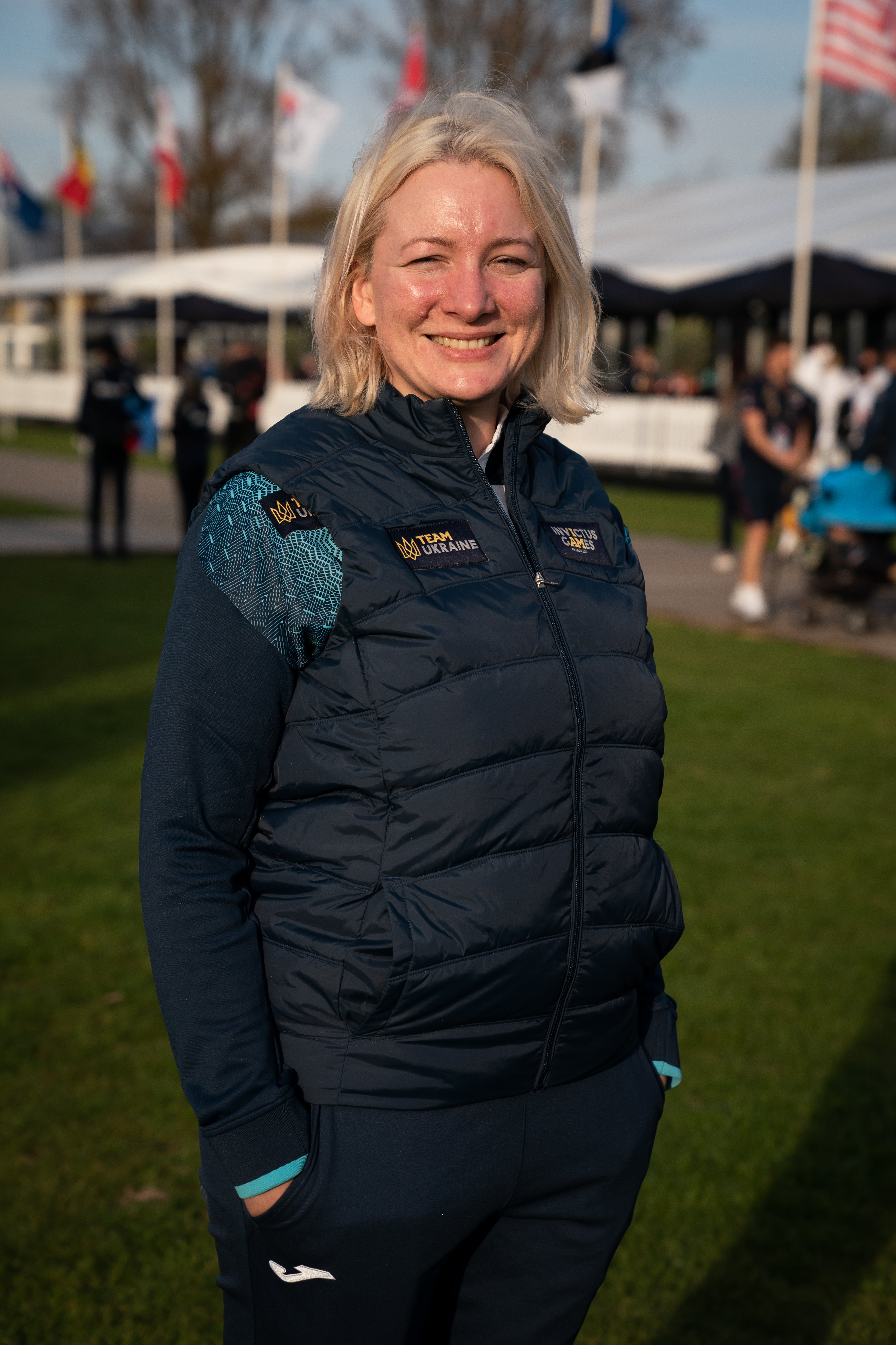 Oksana Horbach, Ukraine team manager (PA)