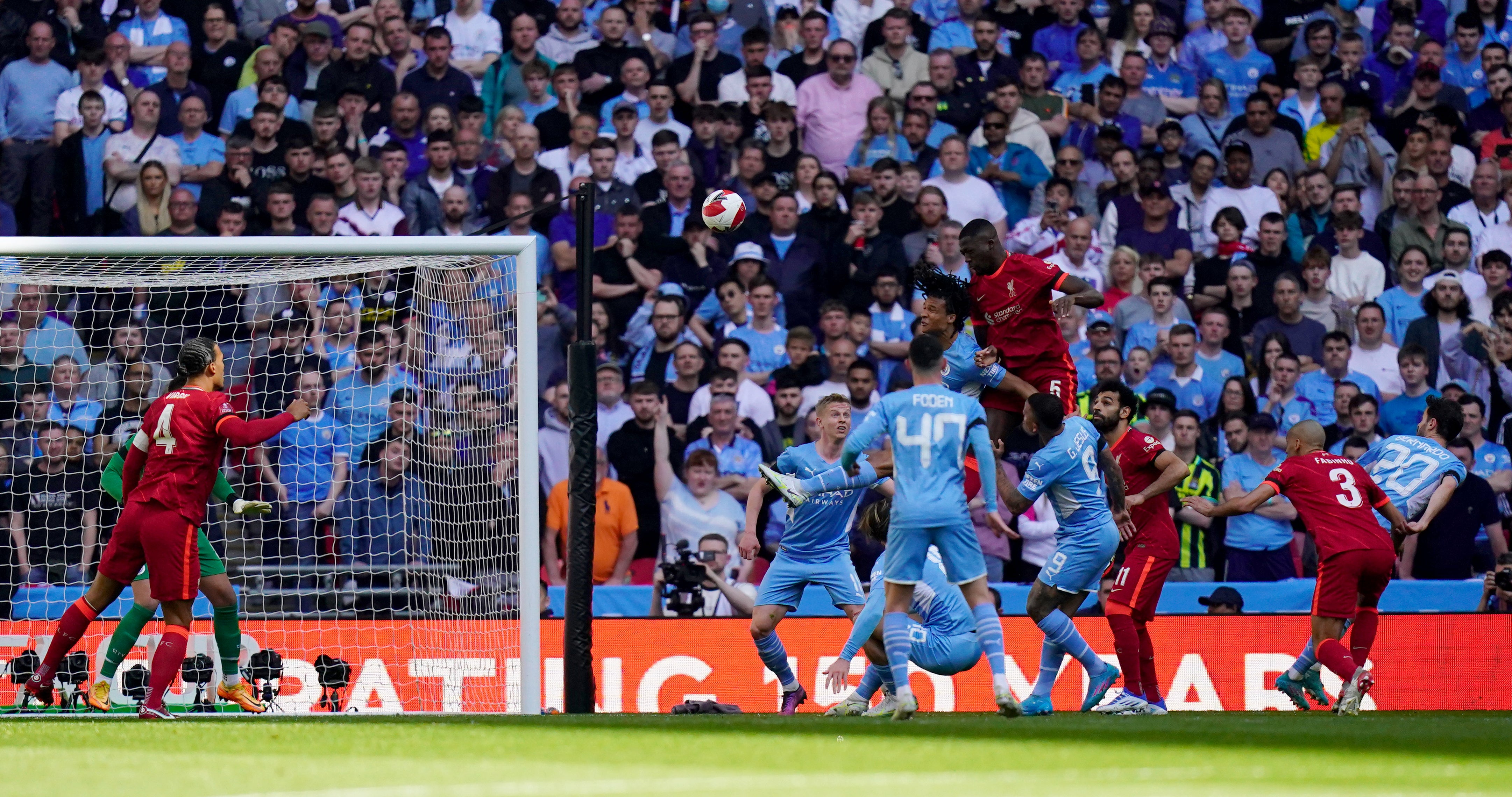 Ibrahima Konate put Liverpool ahead early on (Adam Davy/PA)