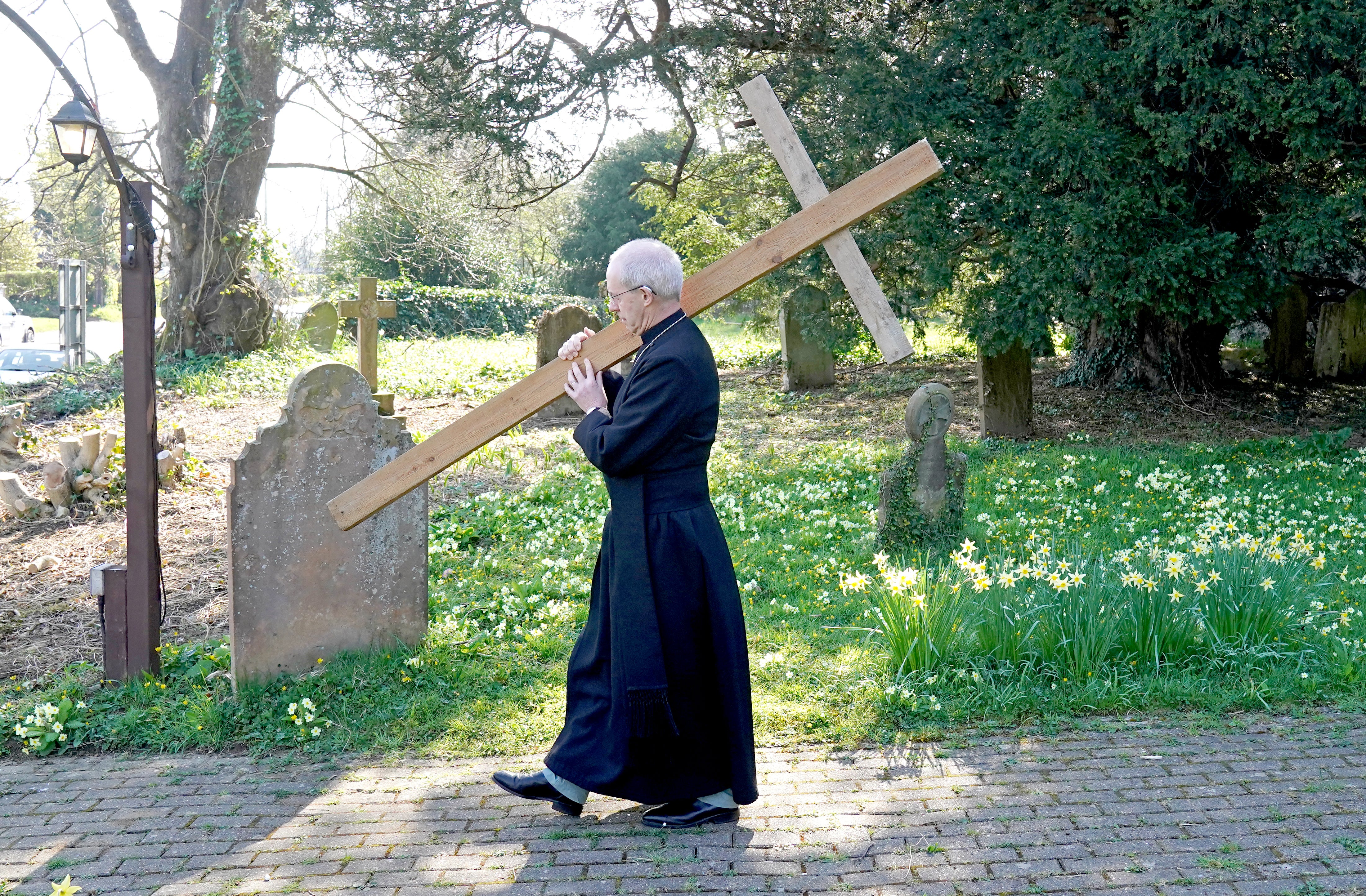 Justin Welby during the Walk of Witness at St Mary’s Church, Sellindge