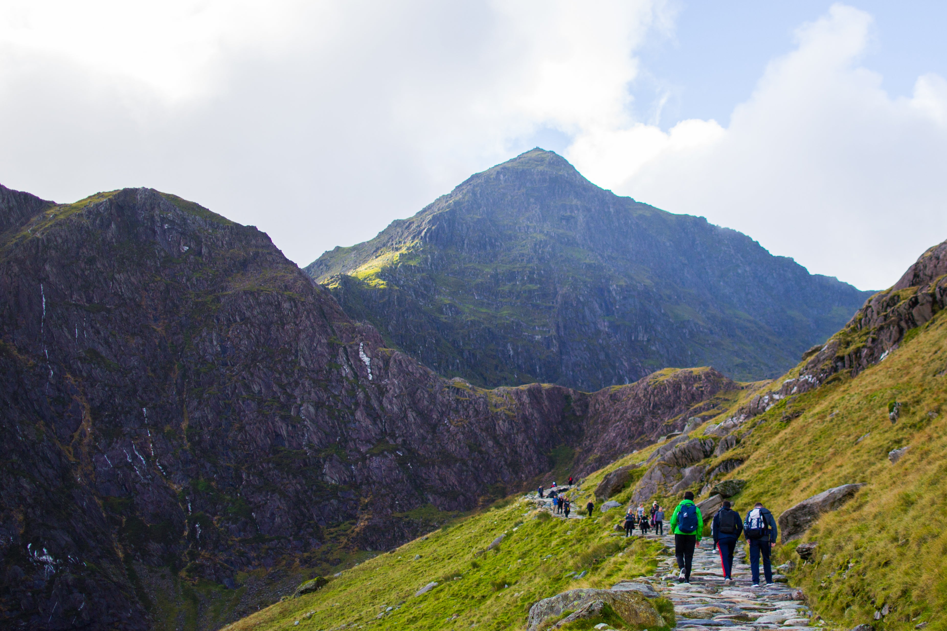 Snowdon is part of the ever-popular Three Peaks Challenge