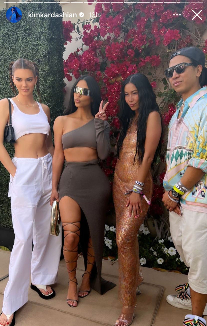 Kardashian shared pictures from the event on Instagram