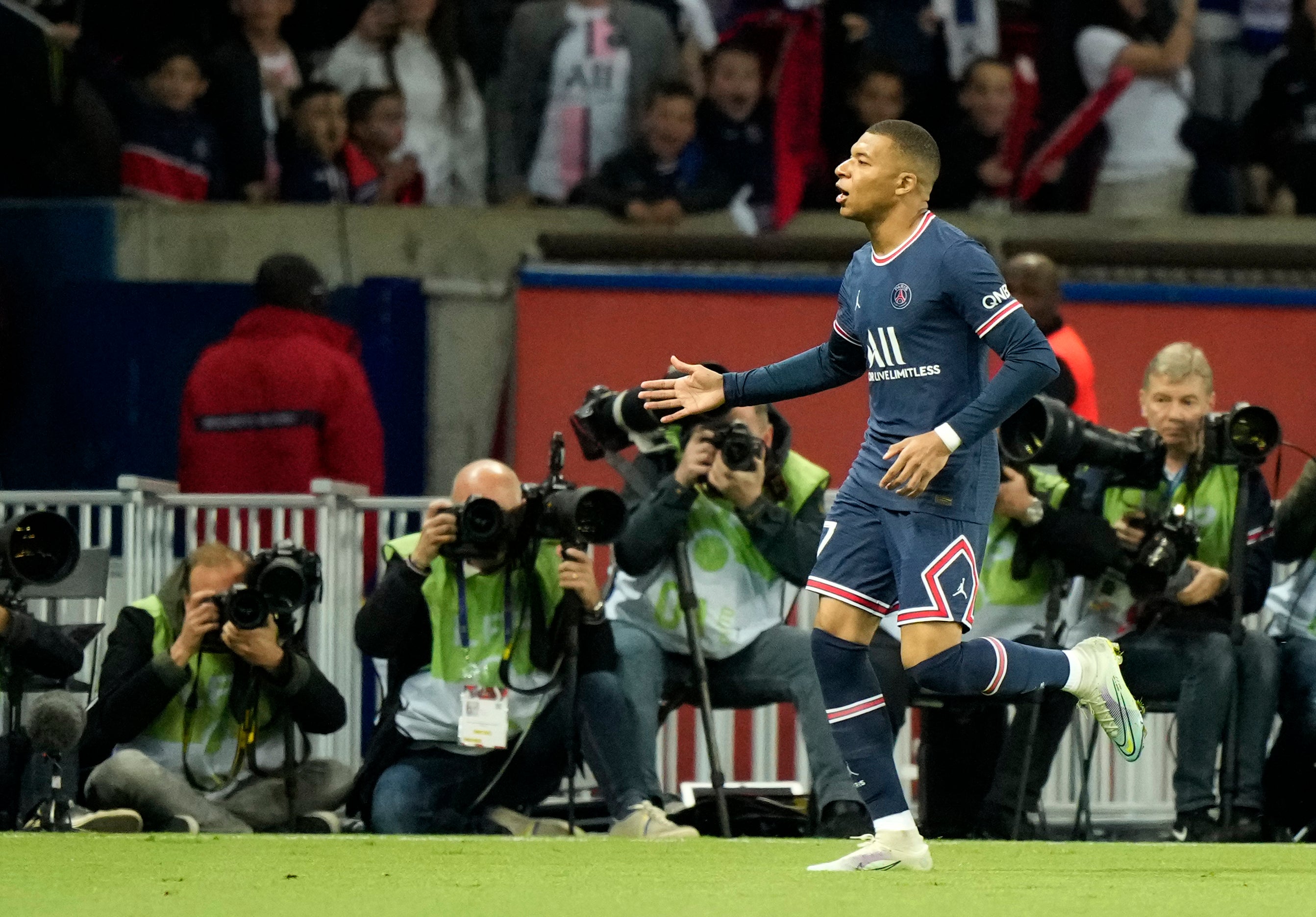 Kylian Mbappe scored the winner for PSG (Francois Mori/AP)