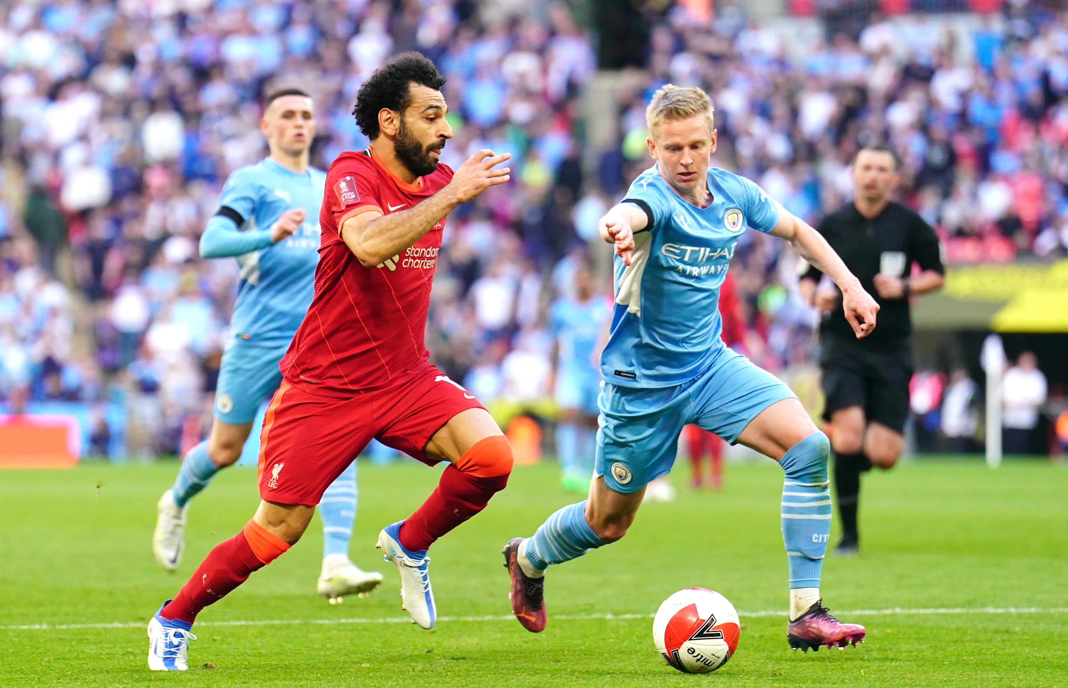 Oleksandr Zinchenko (right) hopes City can quickly bounce back (Adam Davy/PA)