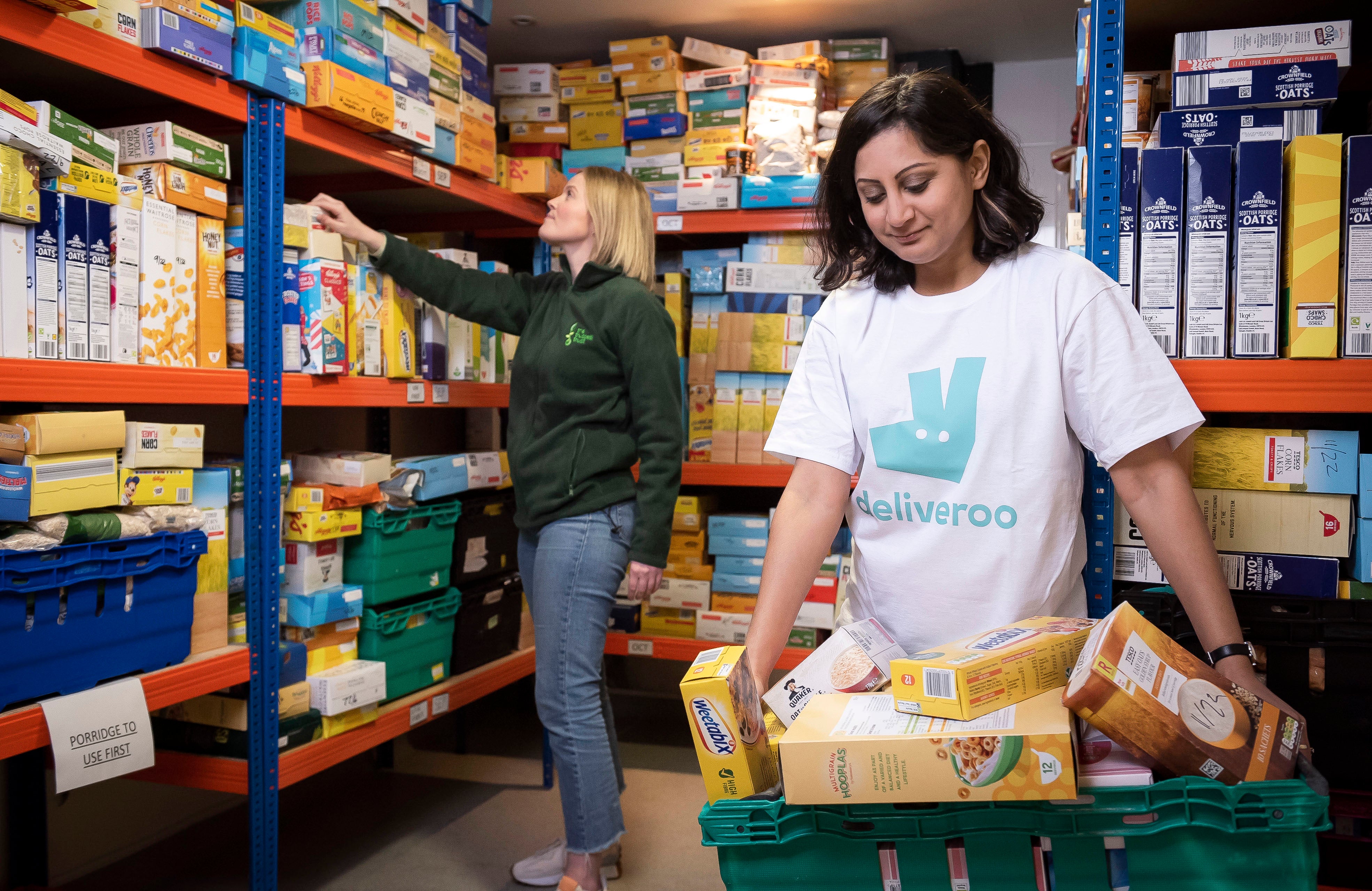 Deliveroo and Trussell Trust are partnering to provide up to 2 million meals