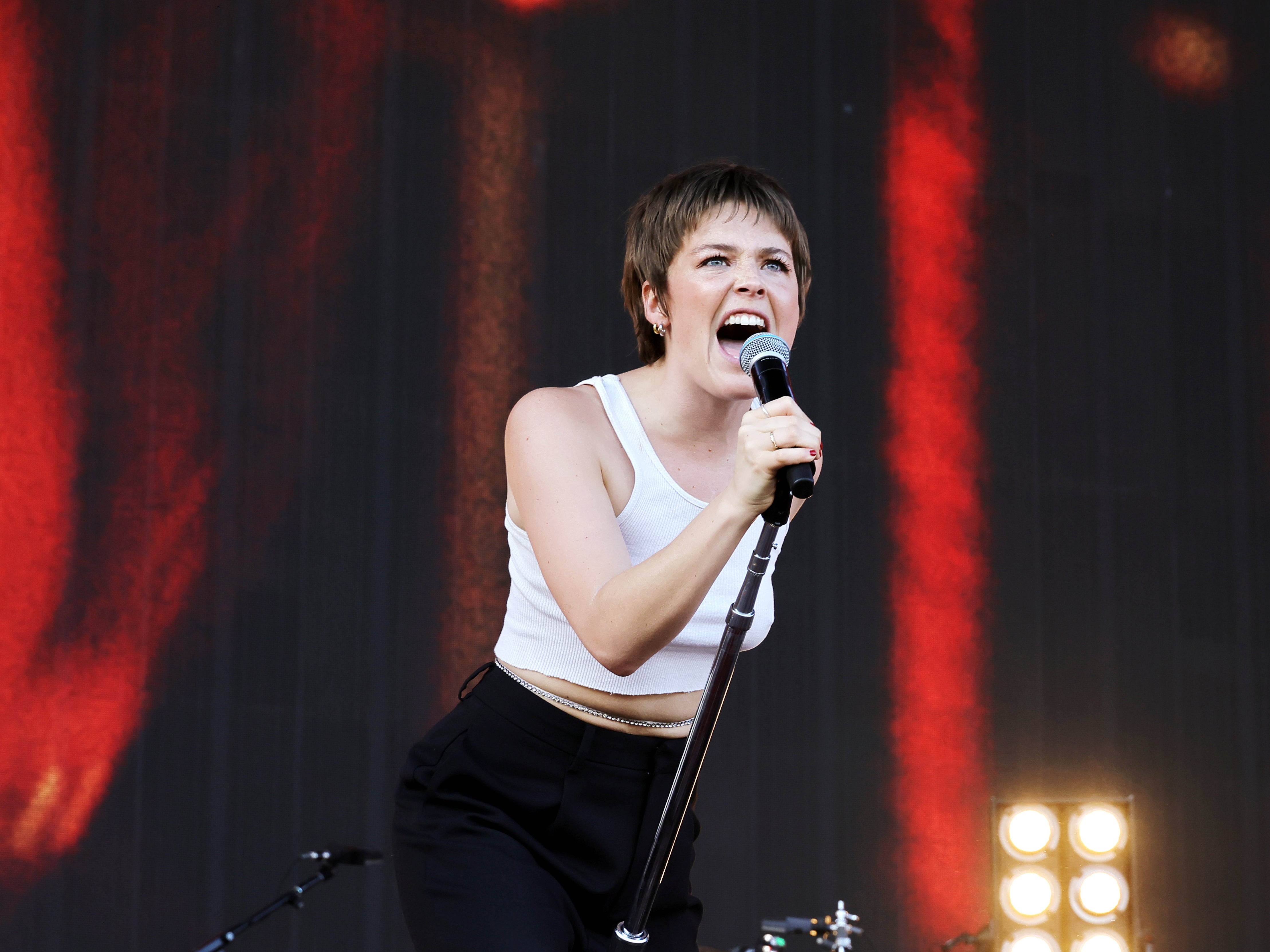 Maggie Rogers performs on Day 3 of Coachella festival