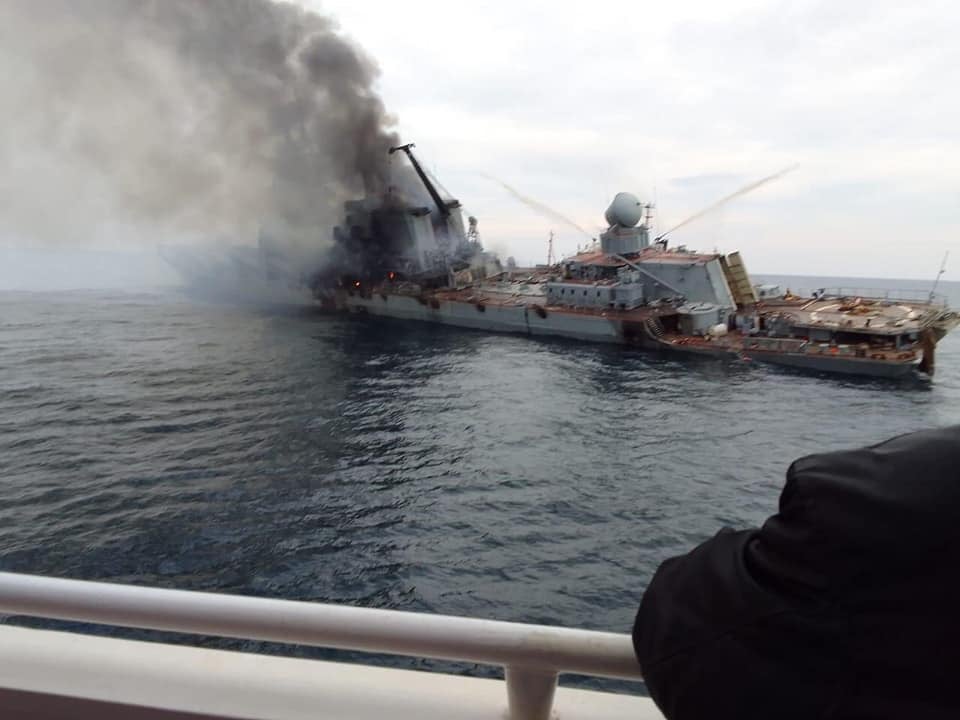 Russia’s flagship cruiser Moskva was sunk earlier this month