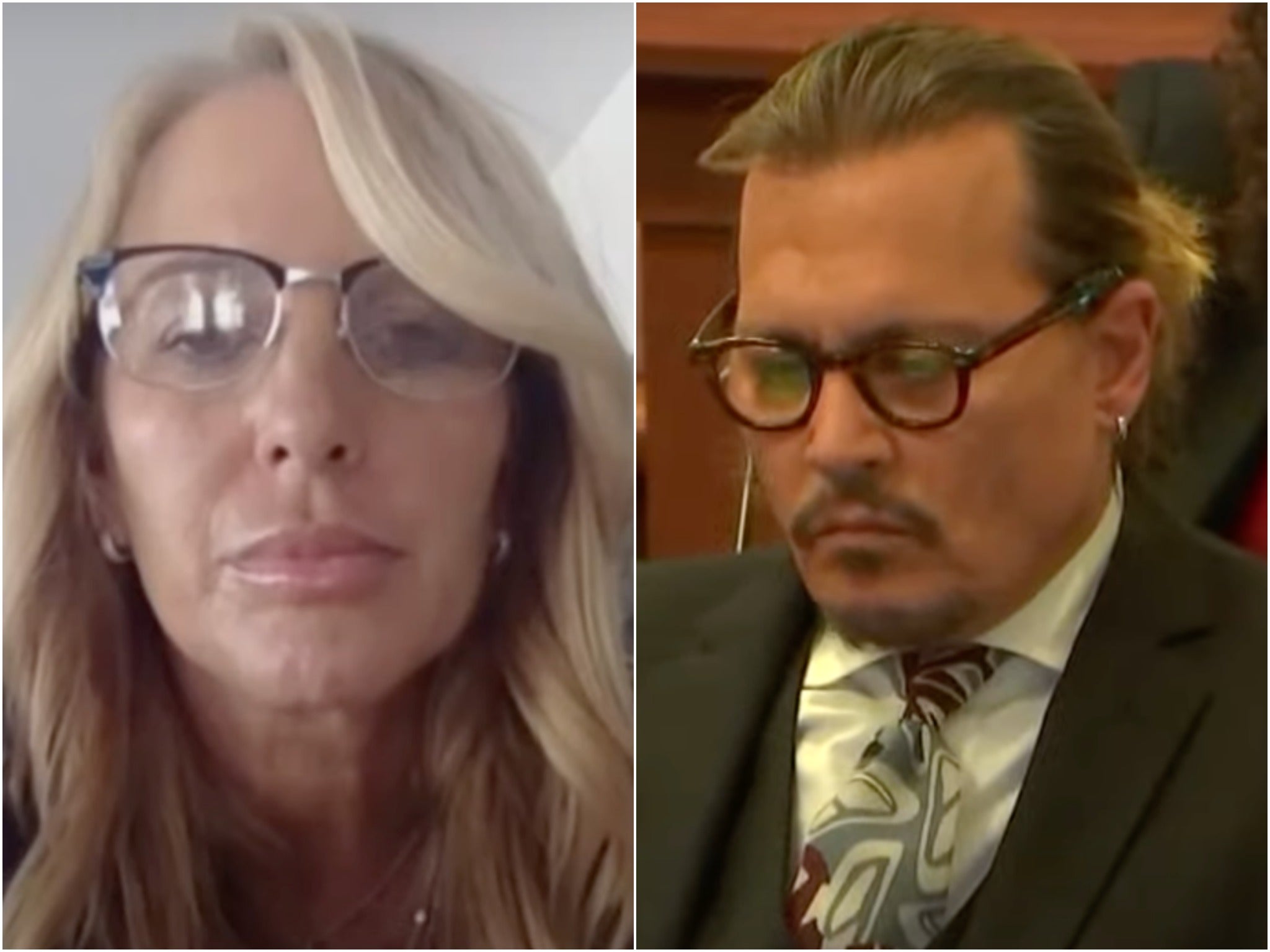 Nurse Debbie Lloyd testifies during the defamation trial between Johnny Depp and Amber Heard