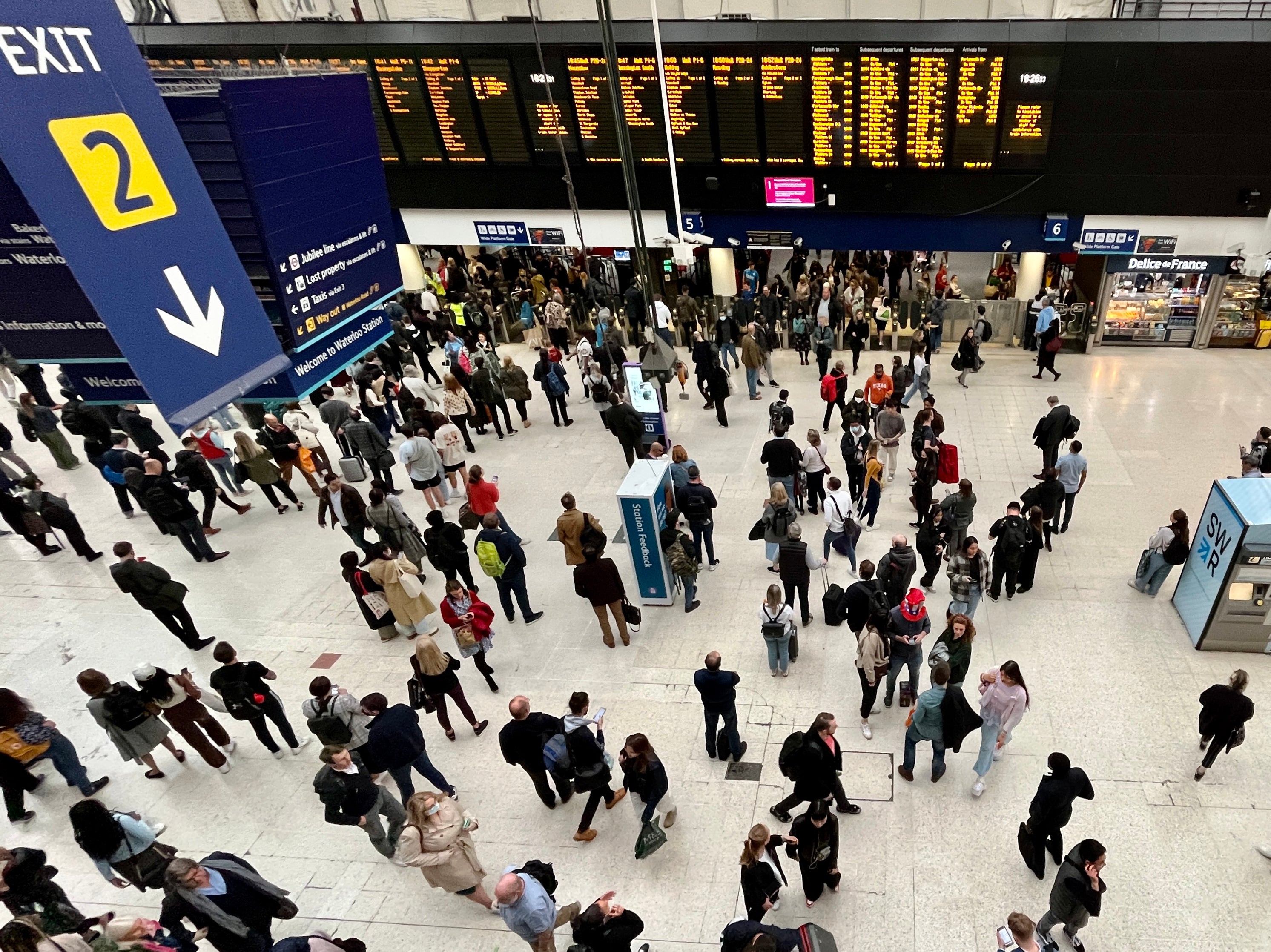 Departing soon? Waterloo station in central London, which before the coronavirus pandemic was the busiest transport terminal in Europe