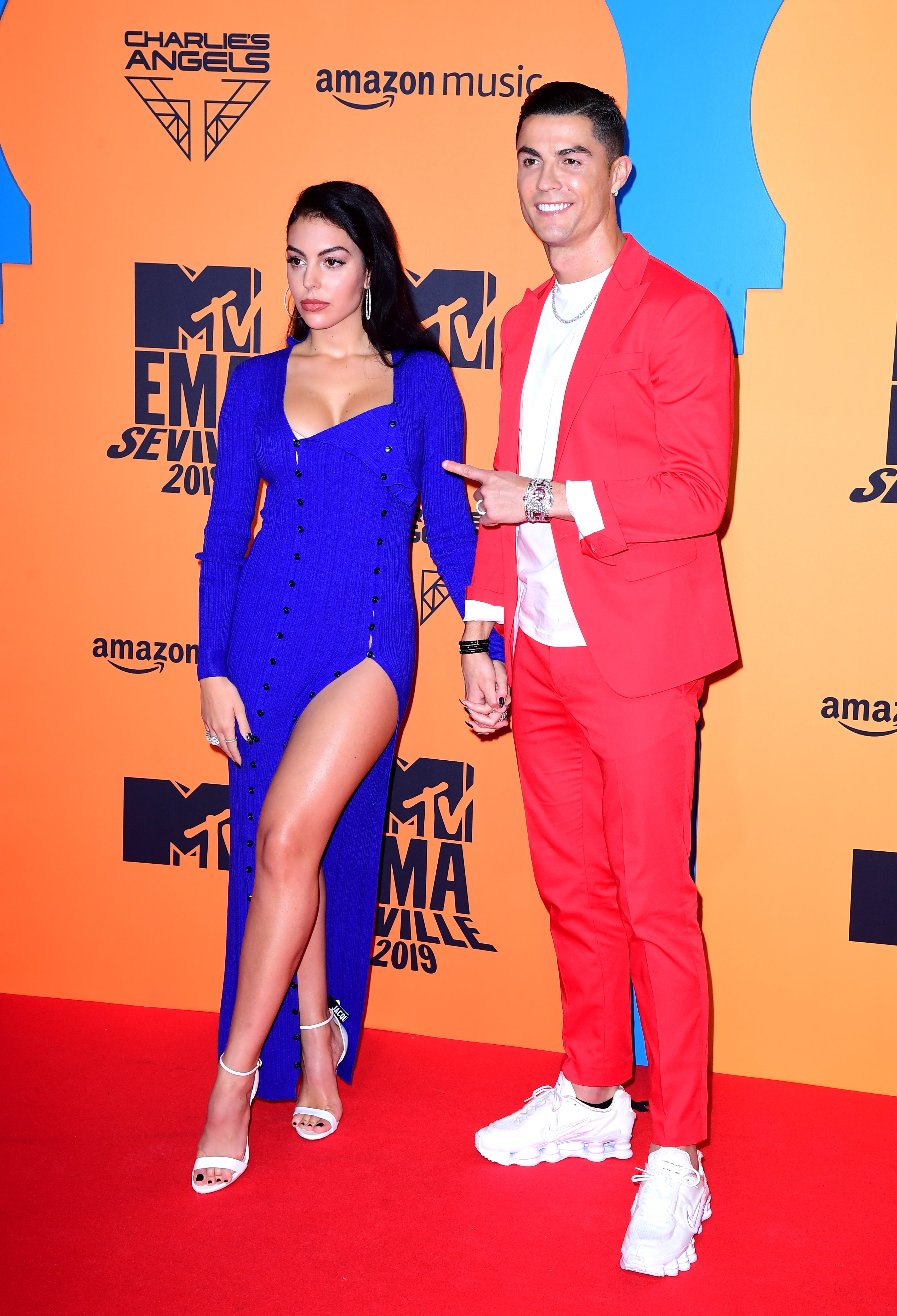 Georgina Rodriguez and Cristiano Ronaldo (Ian West/PA)