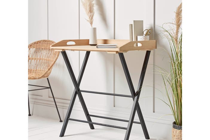 Cox and Cox oak desk tray indybest