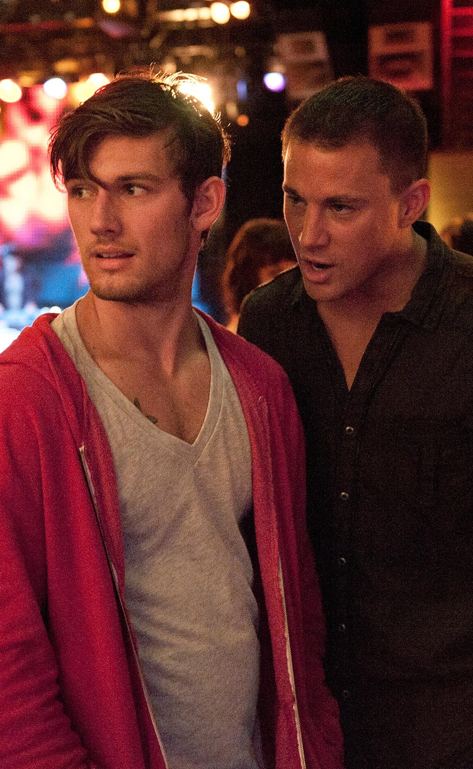 Alex Pettyfer and Channing Tatum in ‘Magic Mike’