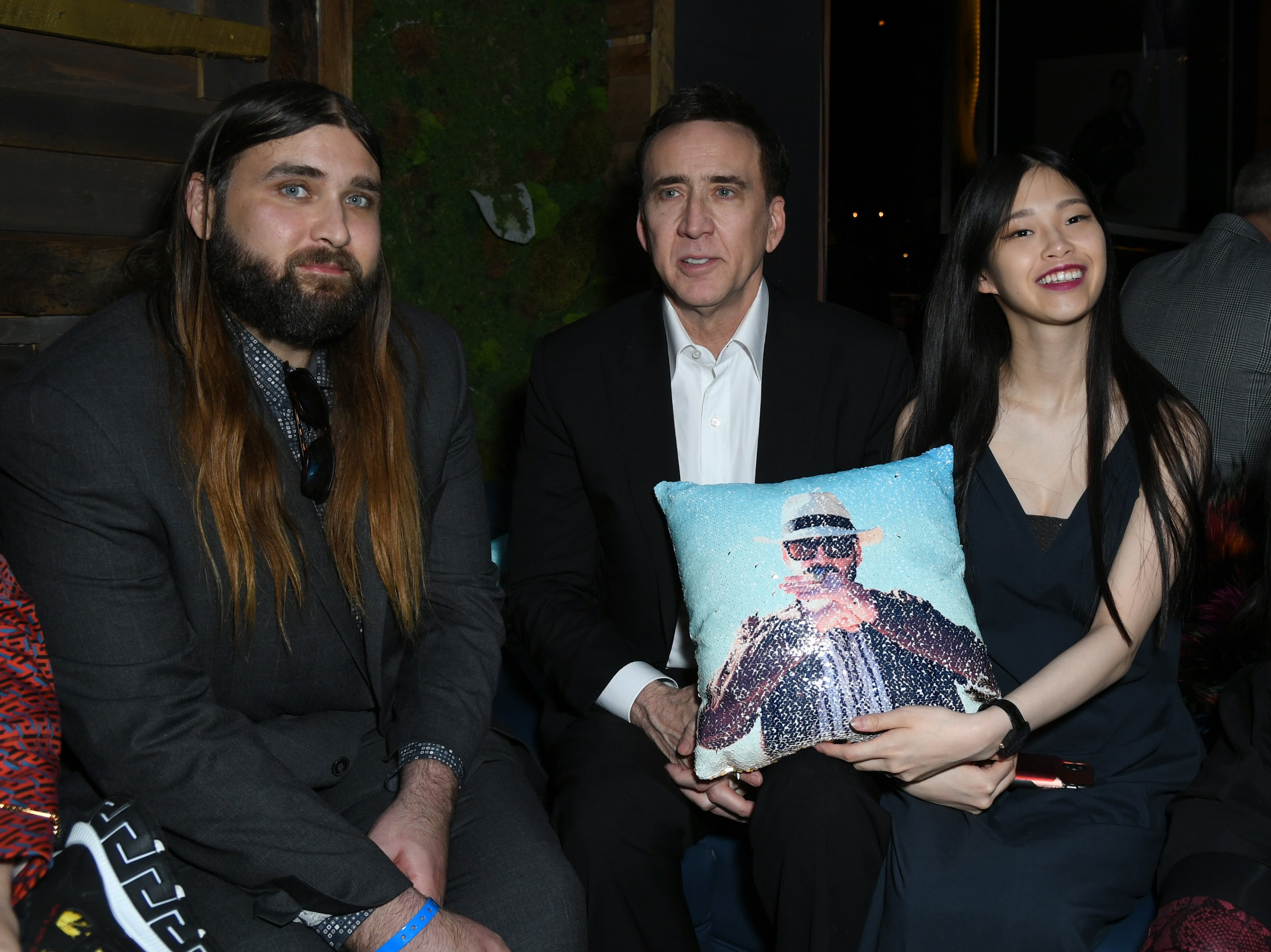 Weston Coppola Cage, Nicolas Cage and Riko Shabata at ‘The Unbearable Weight of Massive Talent’ after party in LA