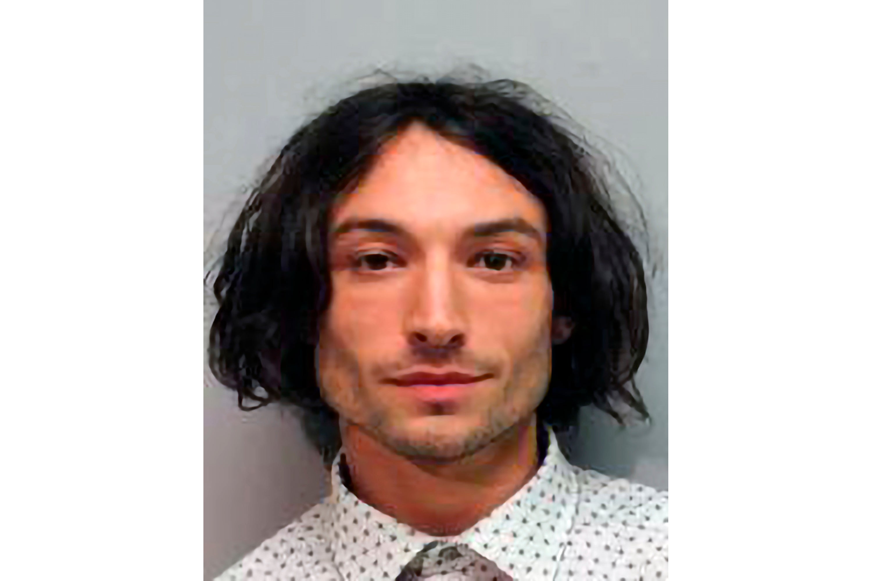 Ezra Miller in an arrest photo from Hawaii in April