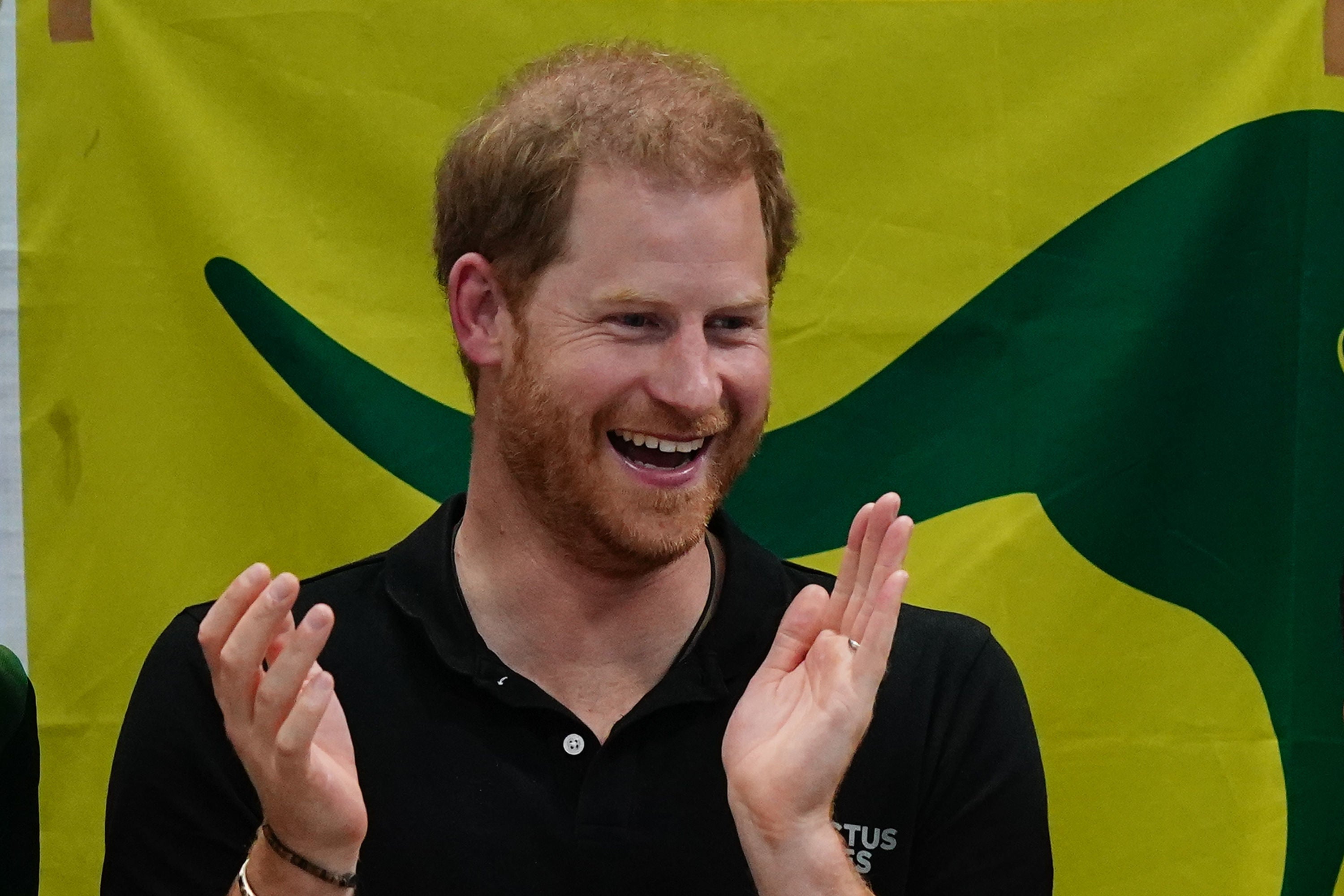 The Duke of Sussex during the swimming at the Invictus Games (Aaron Chown/PA)