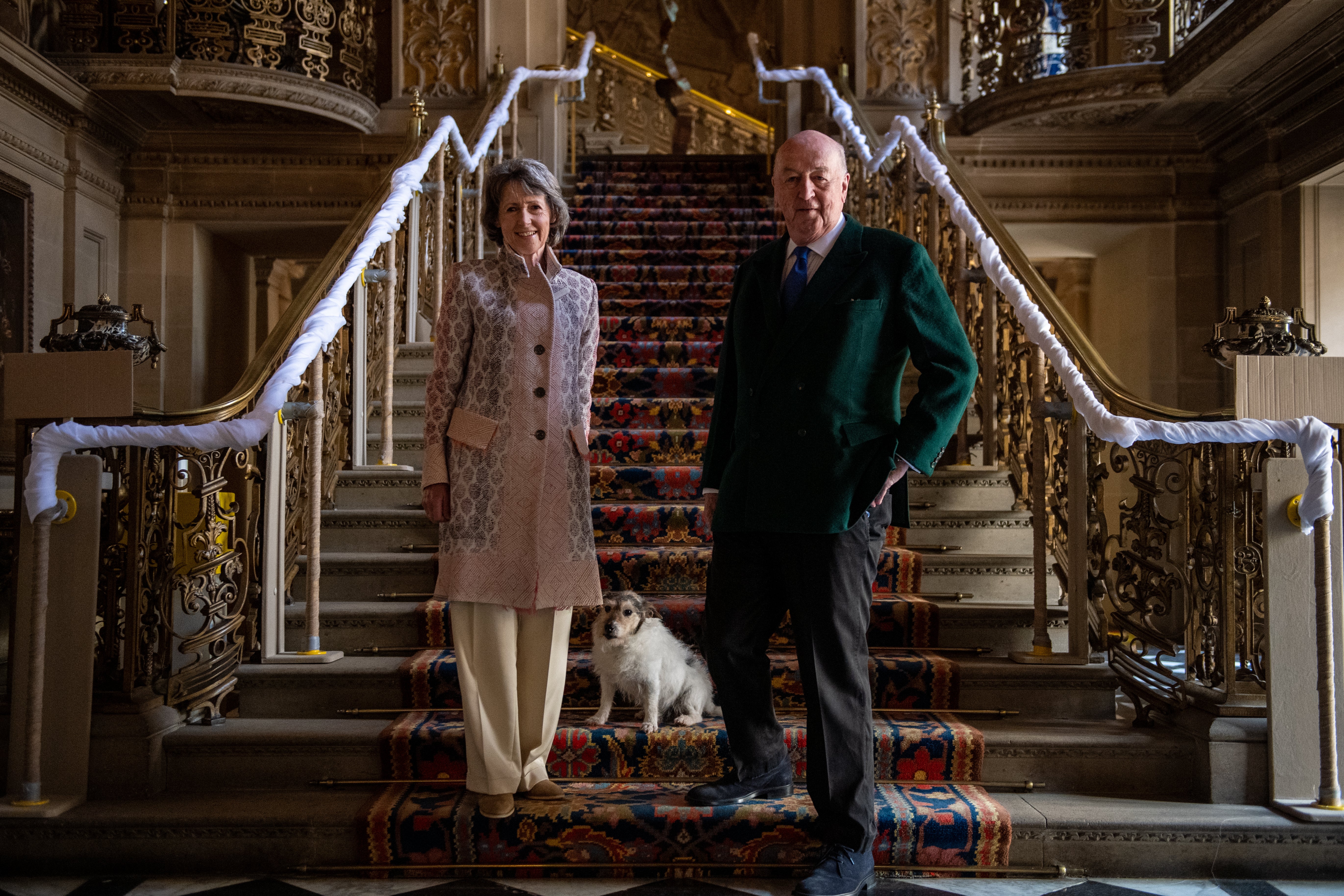 The Duke and Duchess of Devonshire in their home, Chatsworth House