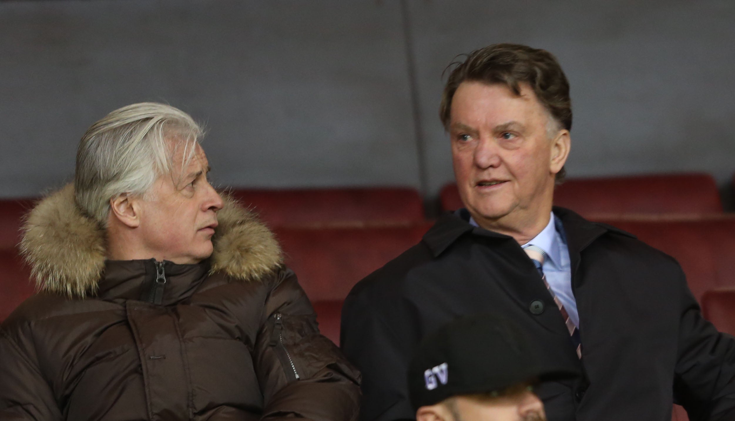 Marcel Bout, left, with former Manchester United manager Louis van Gaal