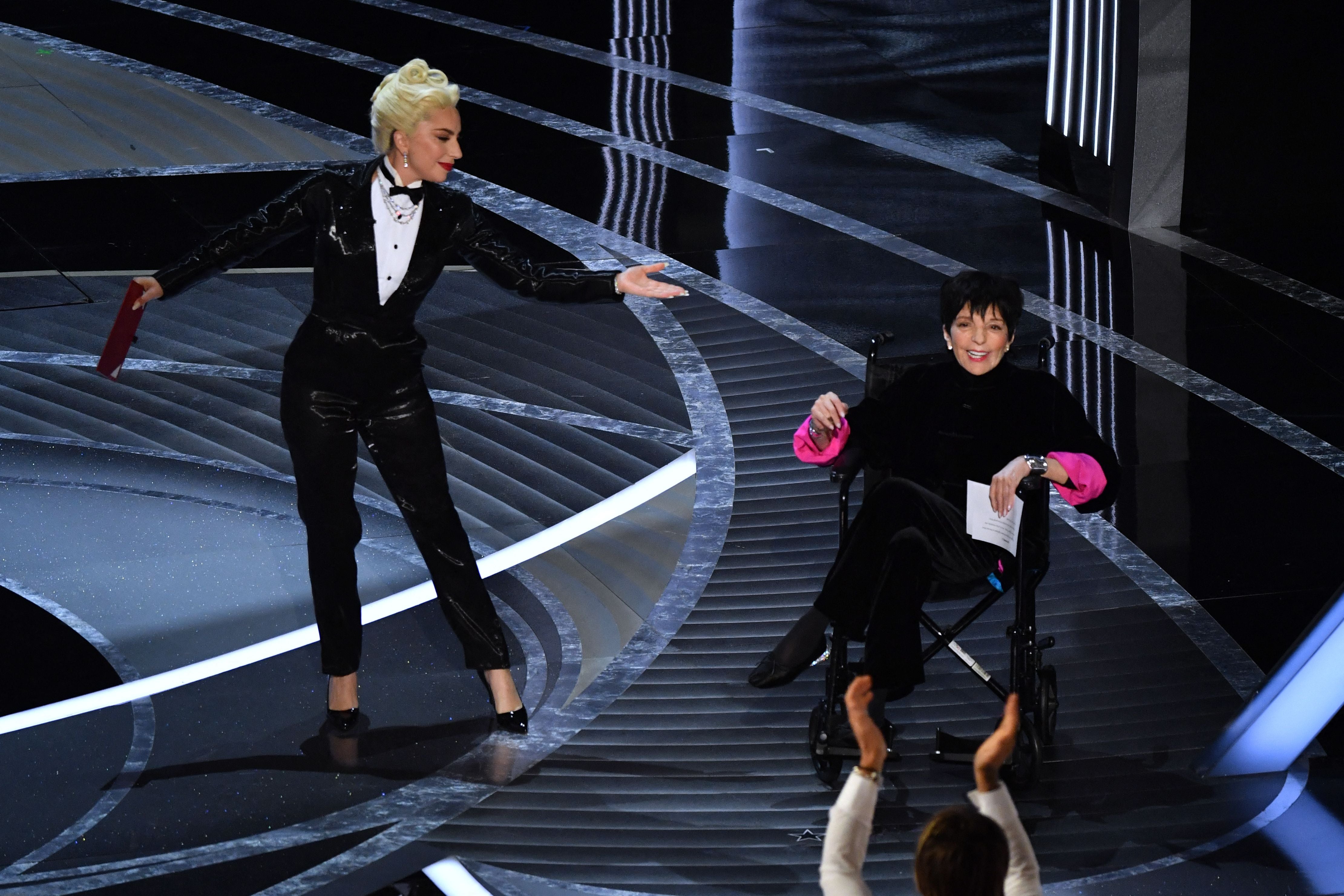 Lady Gaga and Liza Minnelli at the Oscars