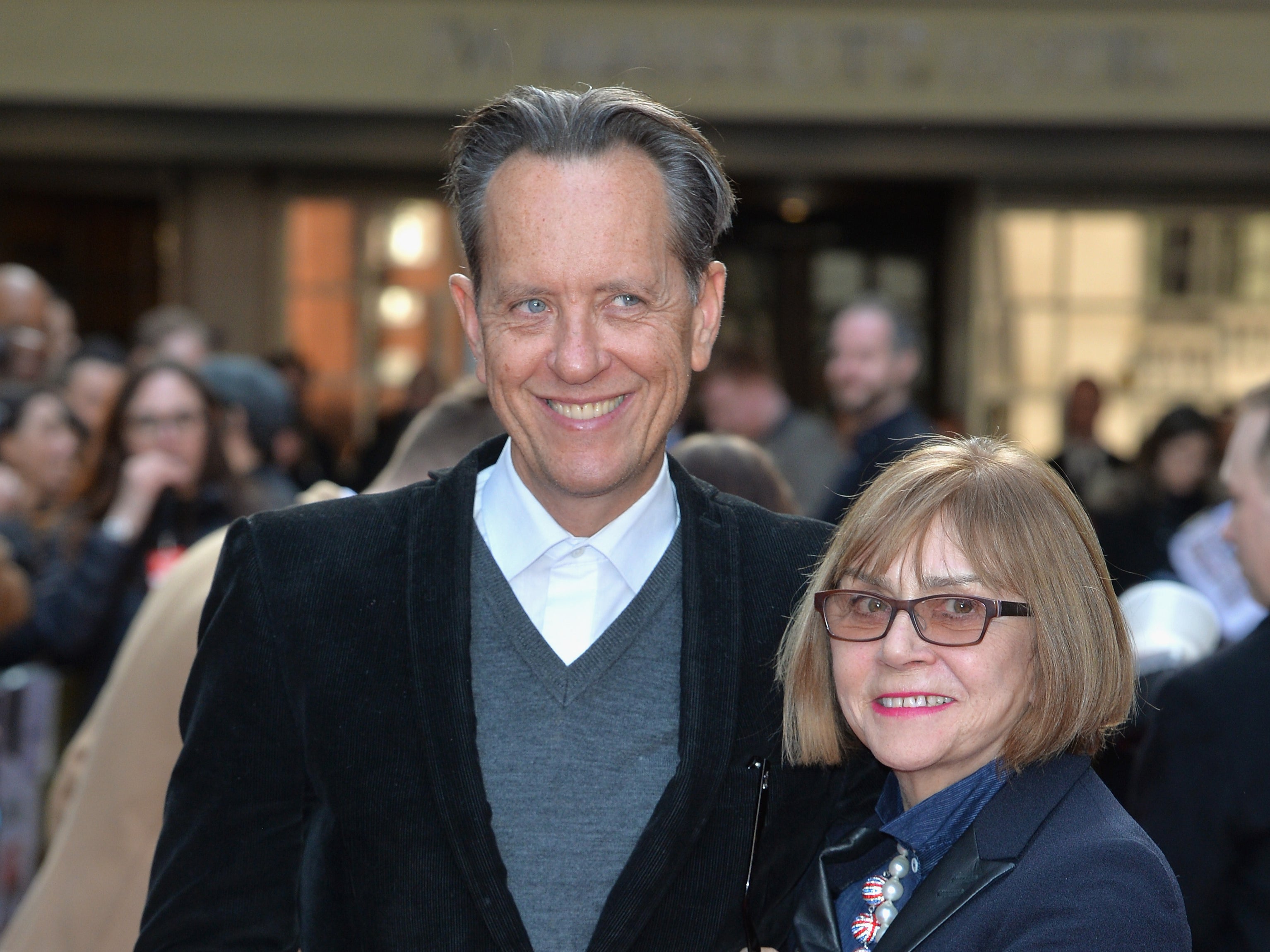 Richard E Grant and Joan Washington in 2016