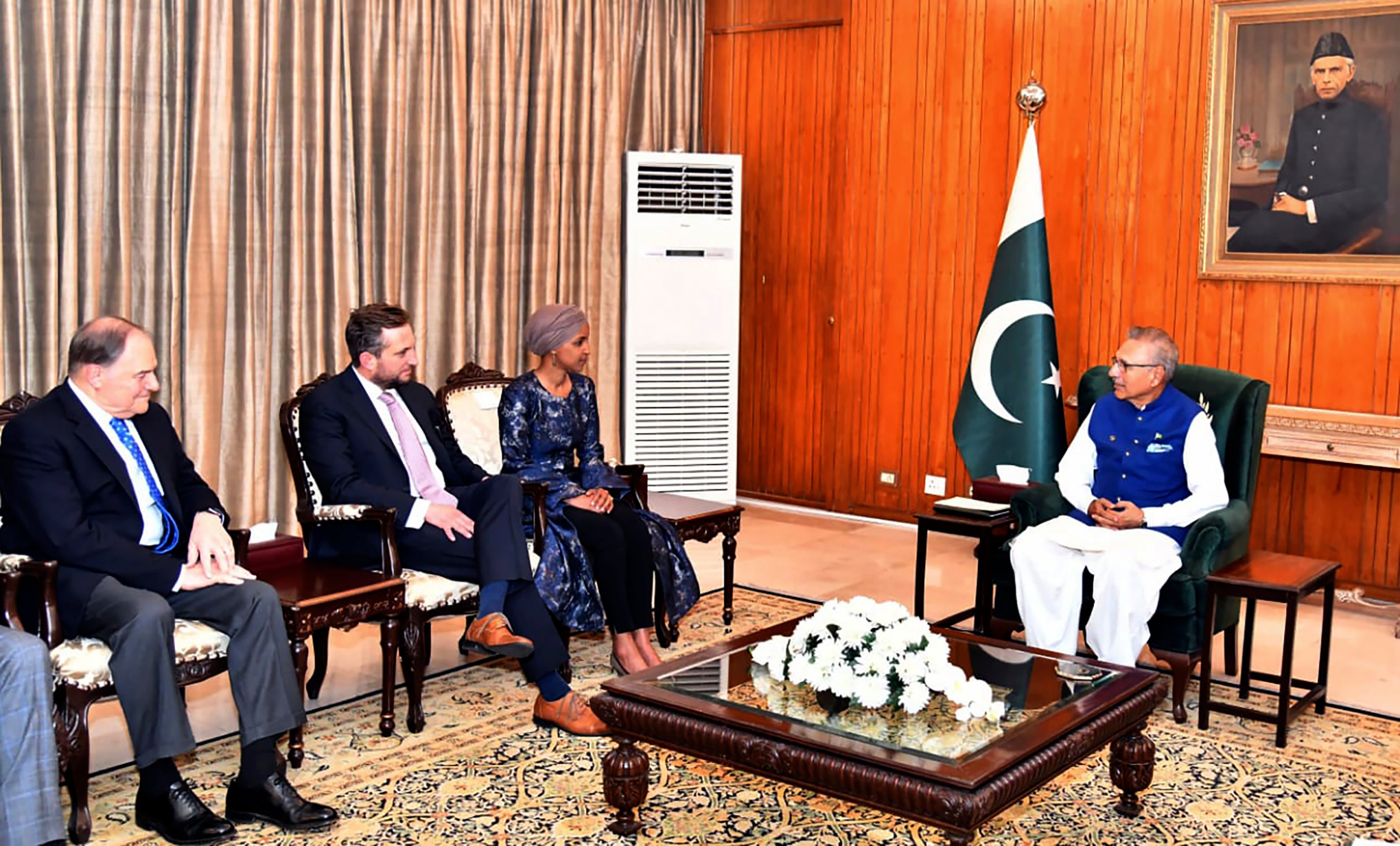 U.S. Congresswoman Ilhan Omar meets with Pakistani leaders